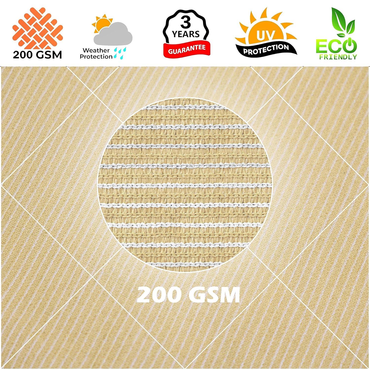 Royal Shade Royal Shade Rectangle Shade Sail With Hardware Kit