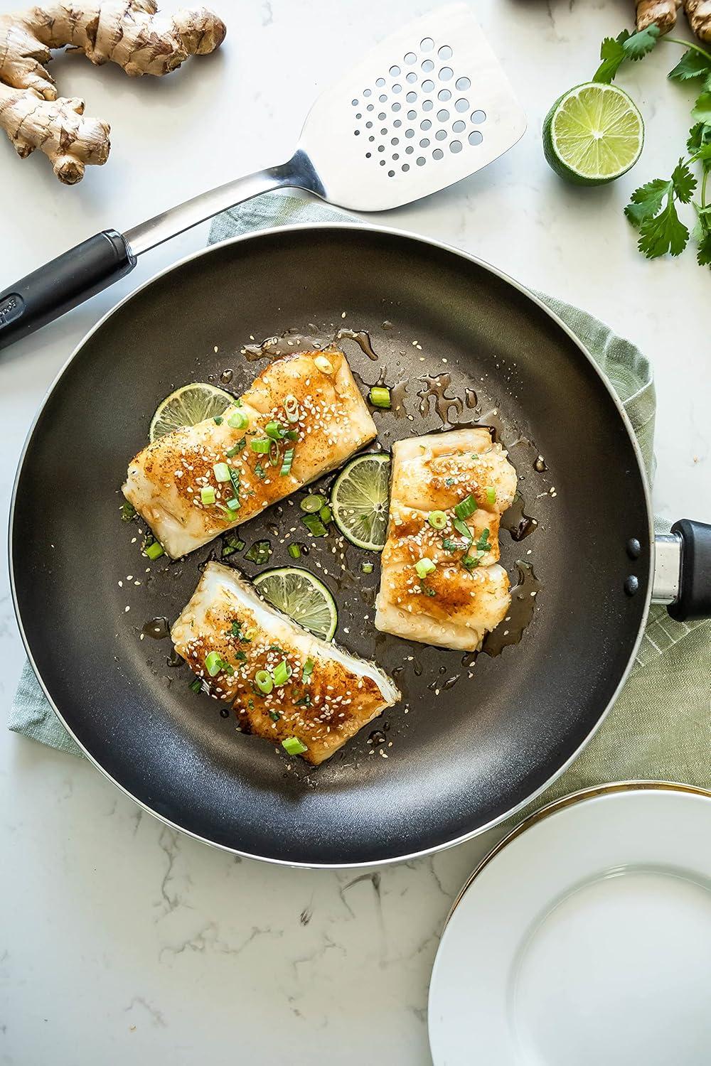 Good Cook 3 Quarts Non-Stick Aluminum Saute Pan