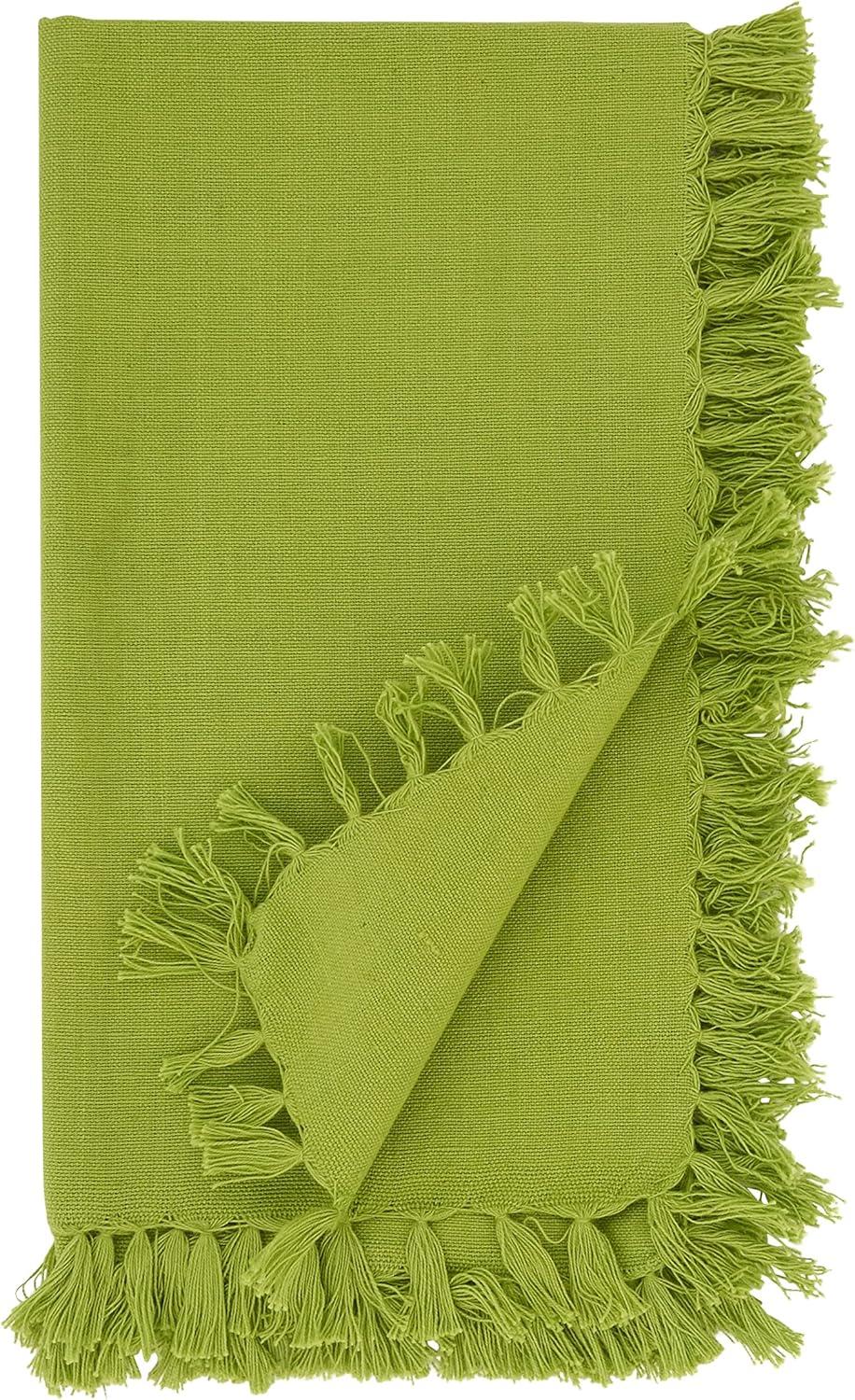 Saro Lifestyle Fringed Design Napkin, 20" Square (Set of 4)