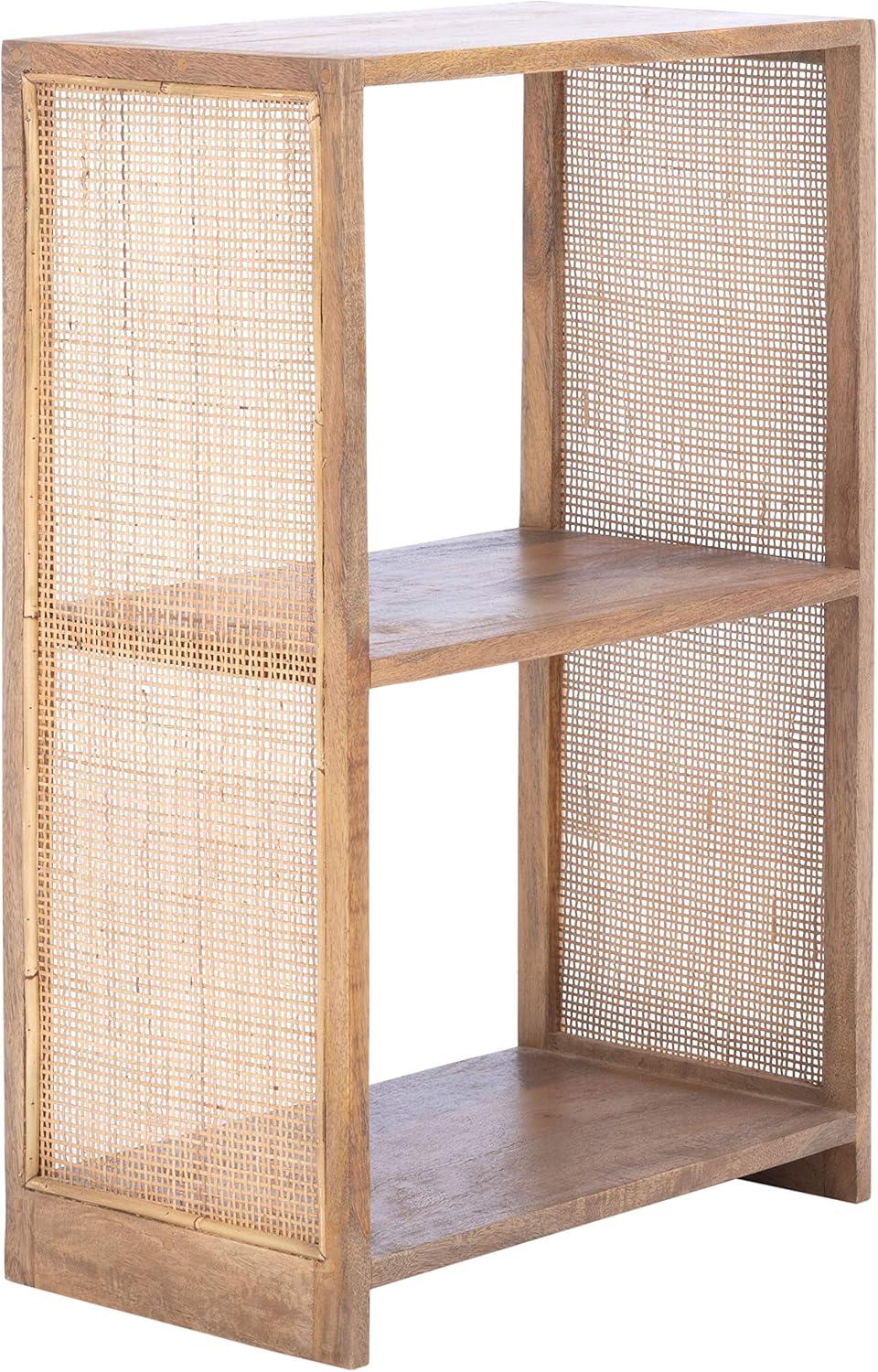 Phoenix Natural Mango Wood 2-Shelf Etagere