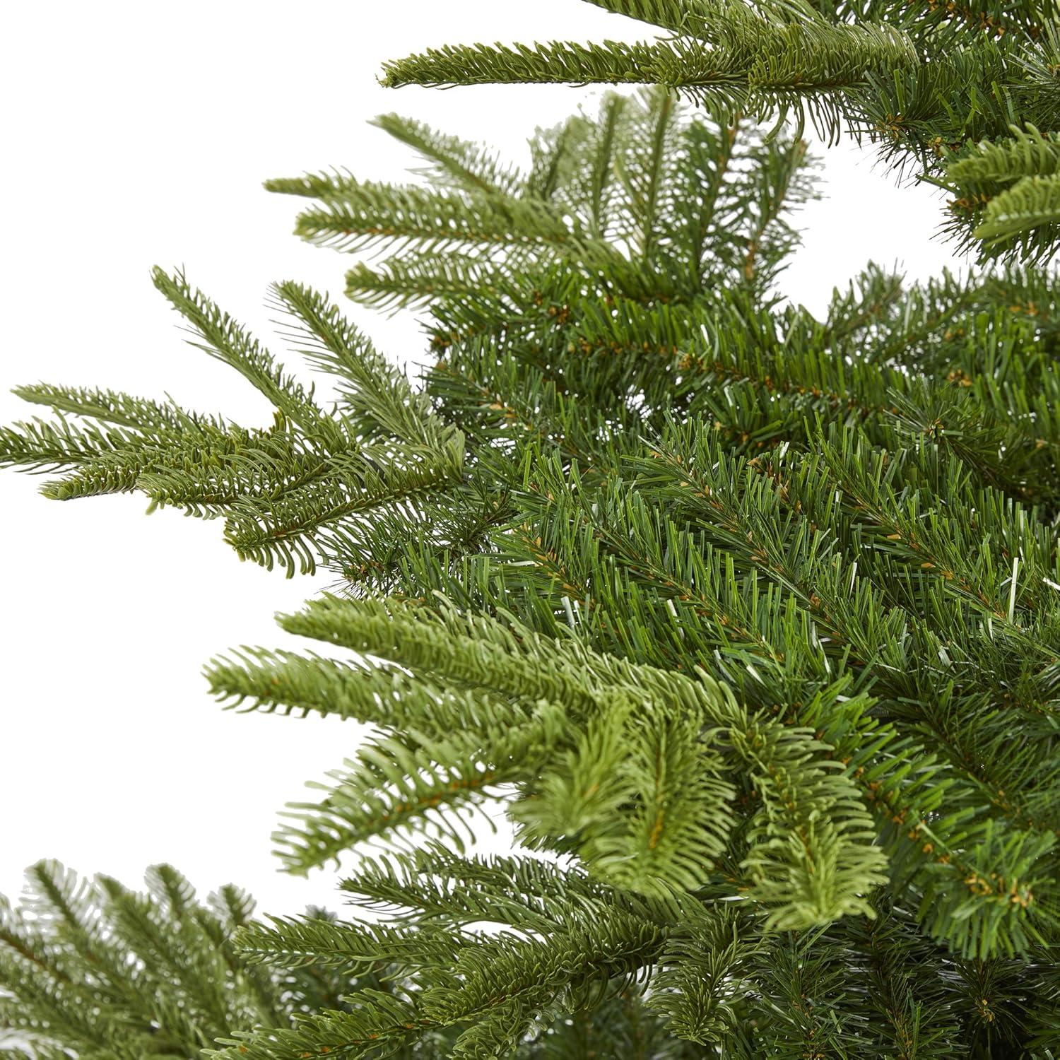 Nearly Natural 7.5-ft Layered Washington Spruce Artificial Christmas Tree with and 1325 Bendable Branches