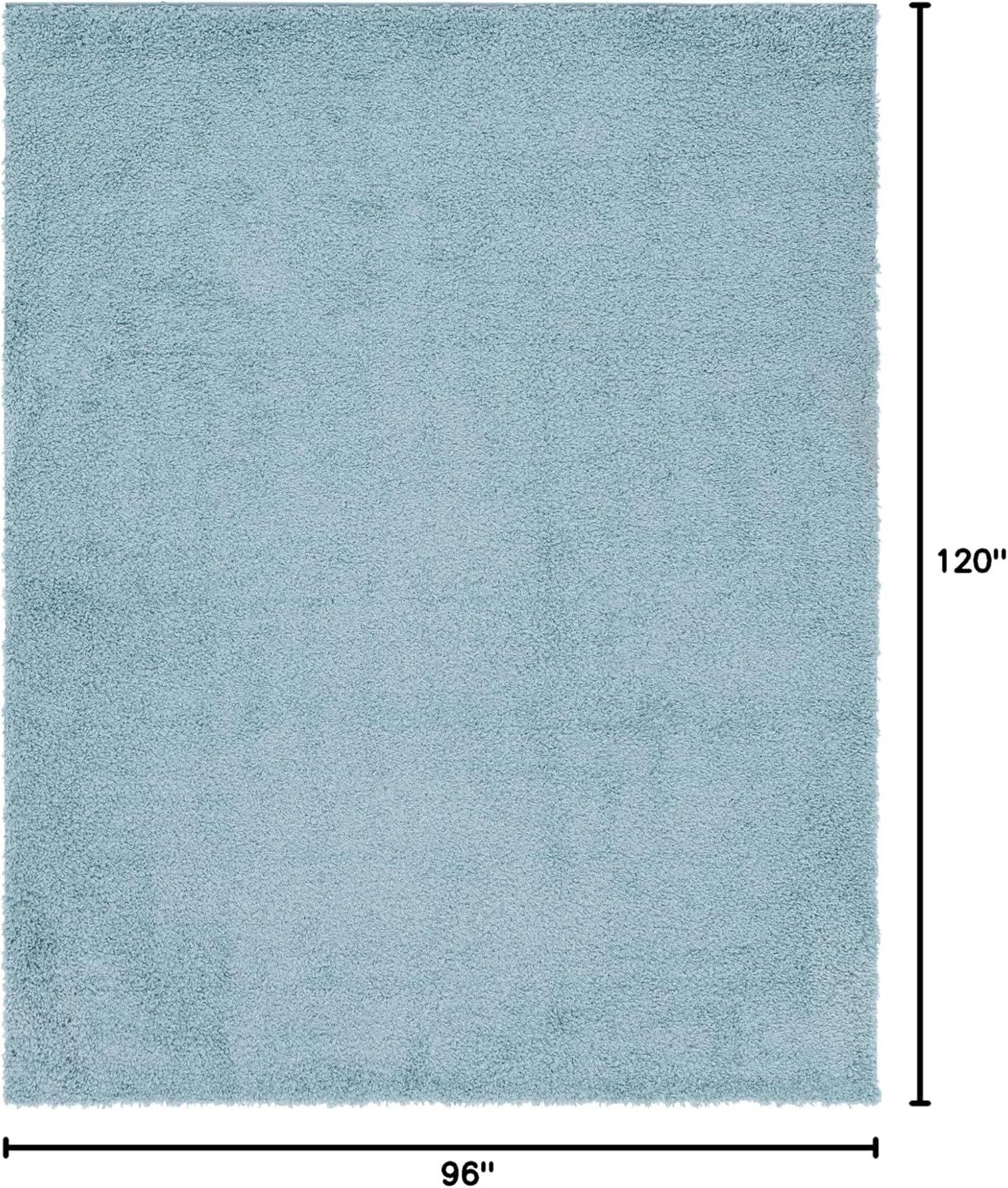 Unique Loom 8' 0 x 10' 0 Davos Shag Dusty Rose Area Rug