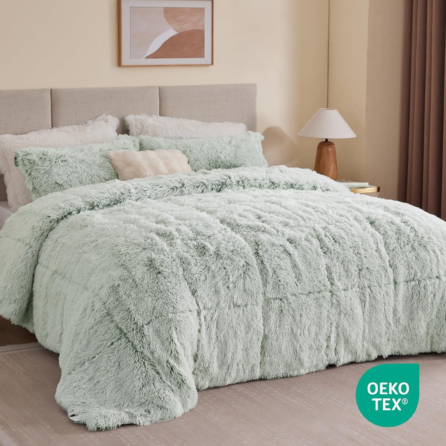 Malea Shaggy Faux Fur Comforter Mini Set