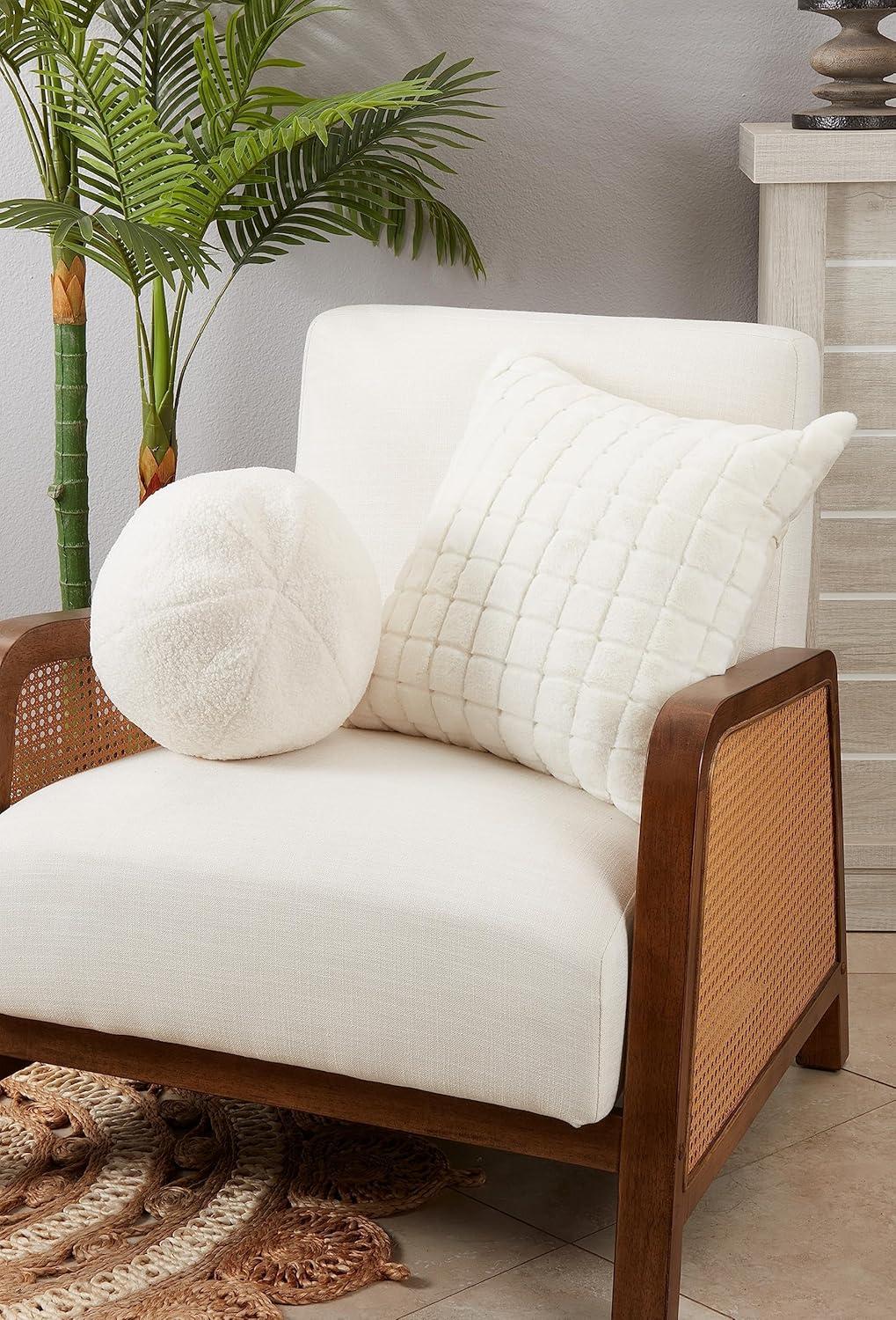 Saro Abilene Collection Reversible Throw Pillow