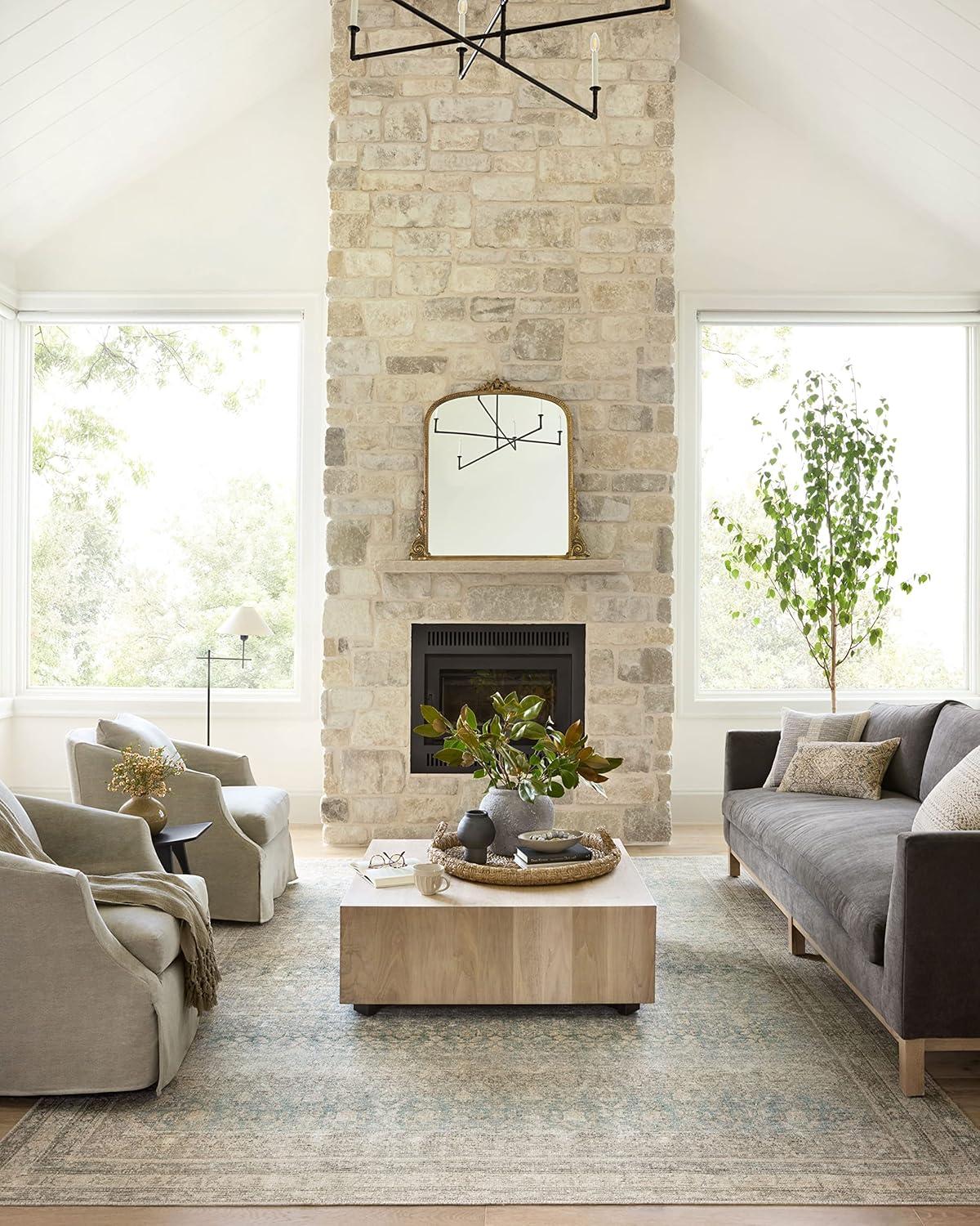 Angela Rose x Loloi Aubrey Jade / Natural Area Rug