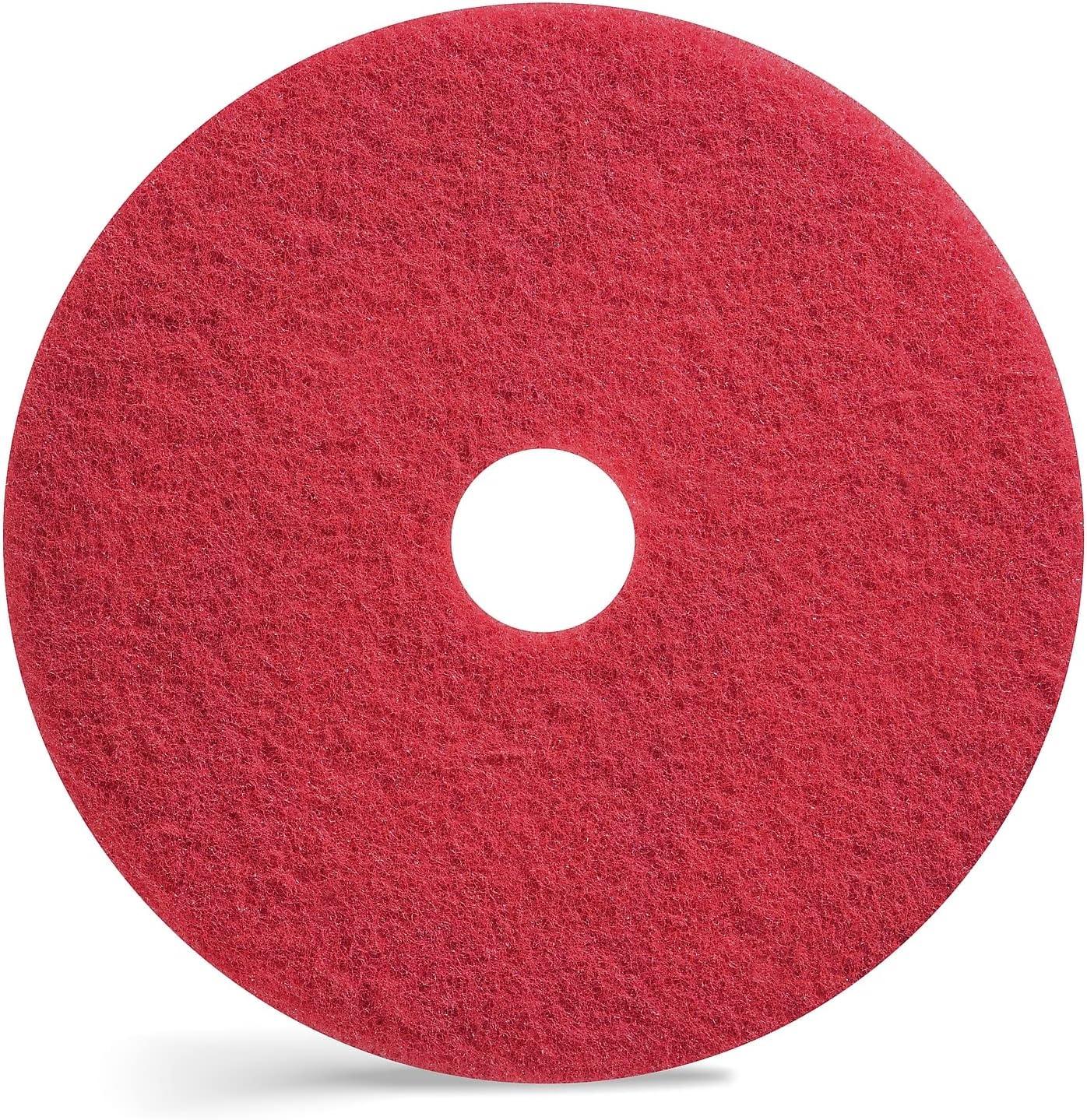 Brighton Professional Red 20-Inch Buffing Floor Pads, Pack of 5