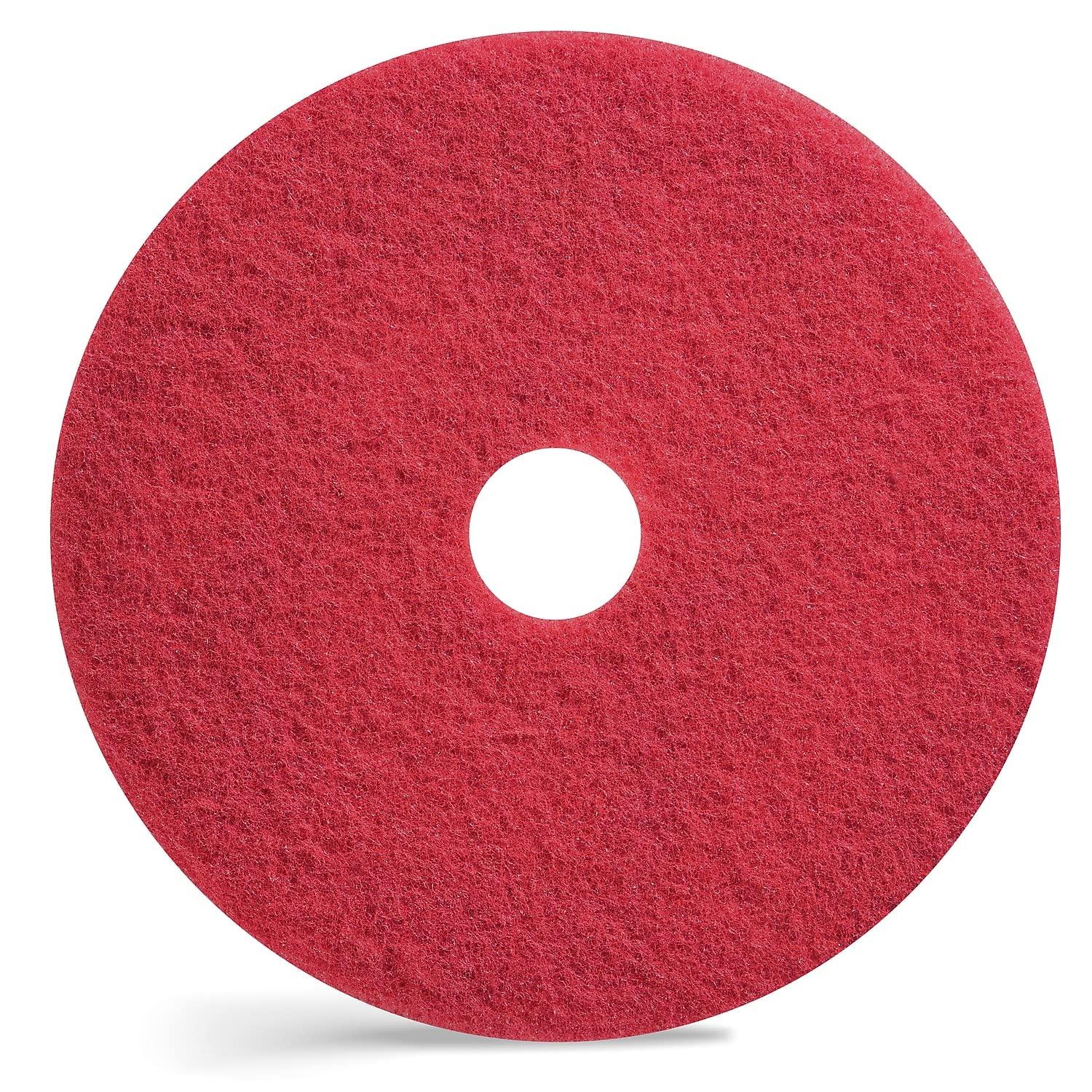 MyOfficeInnovations Red Floor Buffer Pads 20" 5/Ct 663603