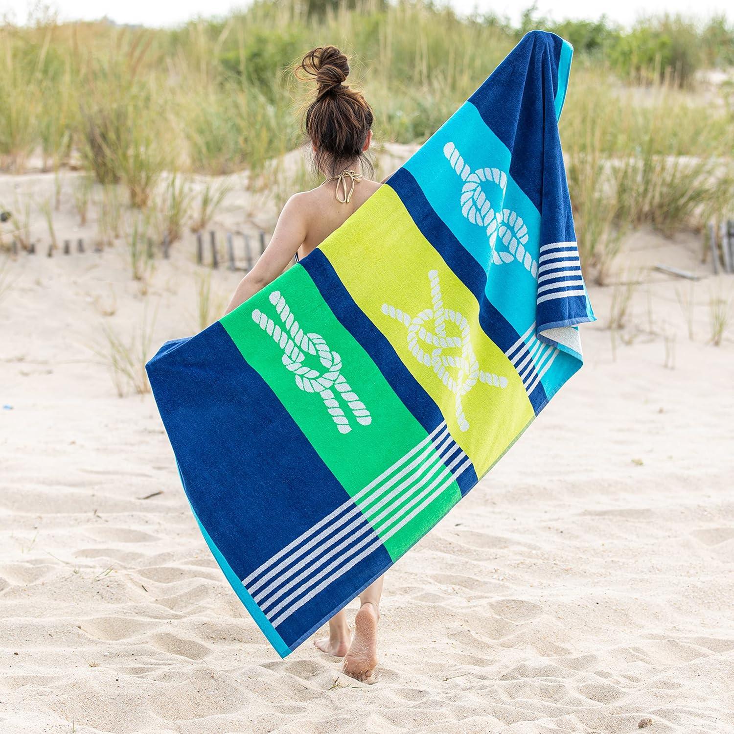 Impressions Elmer Oversized Sailing Knots Beach Towel