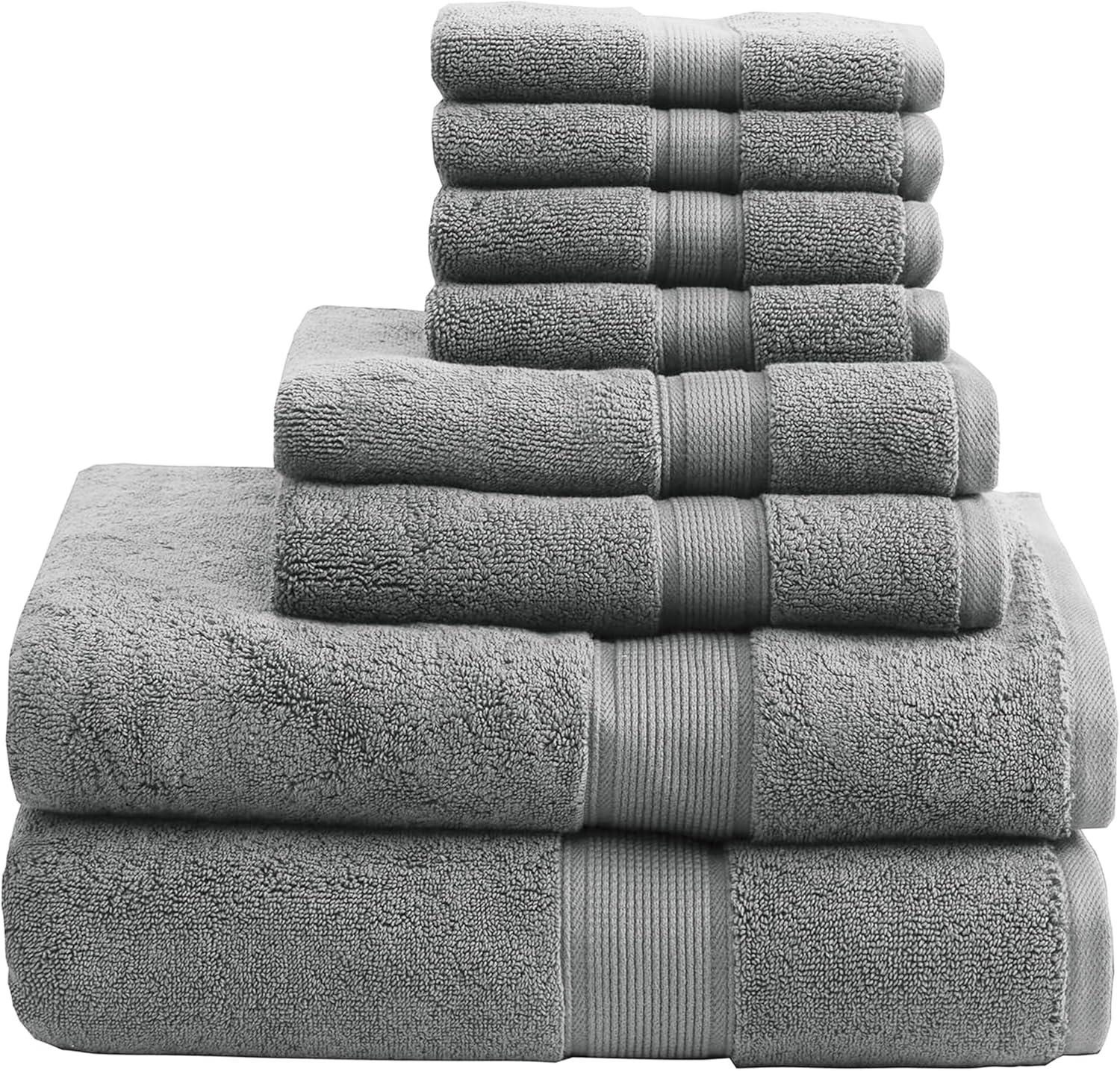 Madison Park Signature 800GSM Ultra-Soft 100% Cotton Absorbent Towel Set