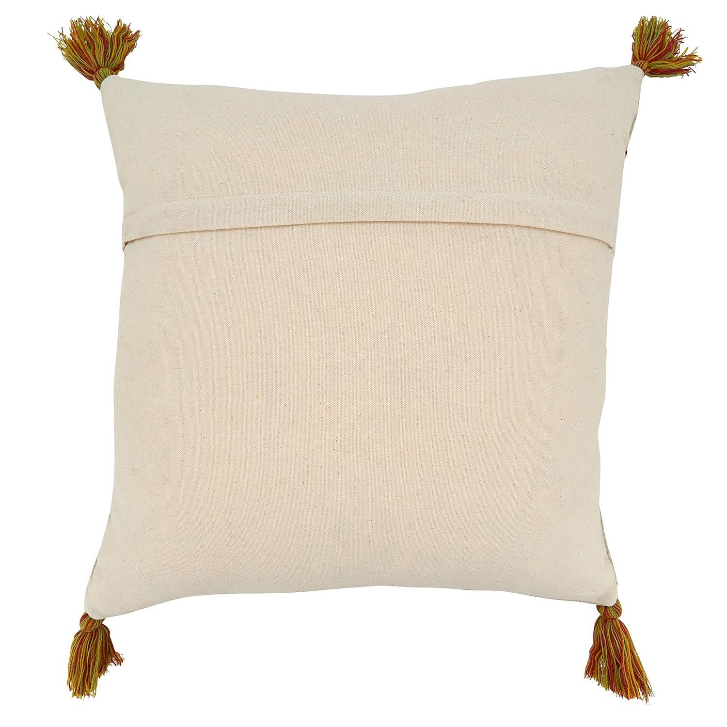 Blossom Collection Floral Cotton Throw Pillow