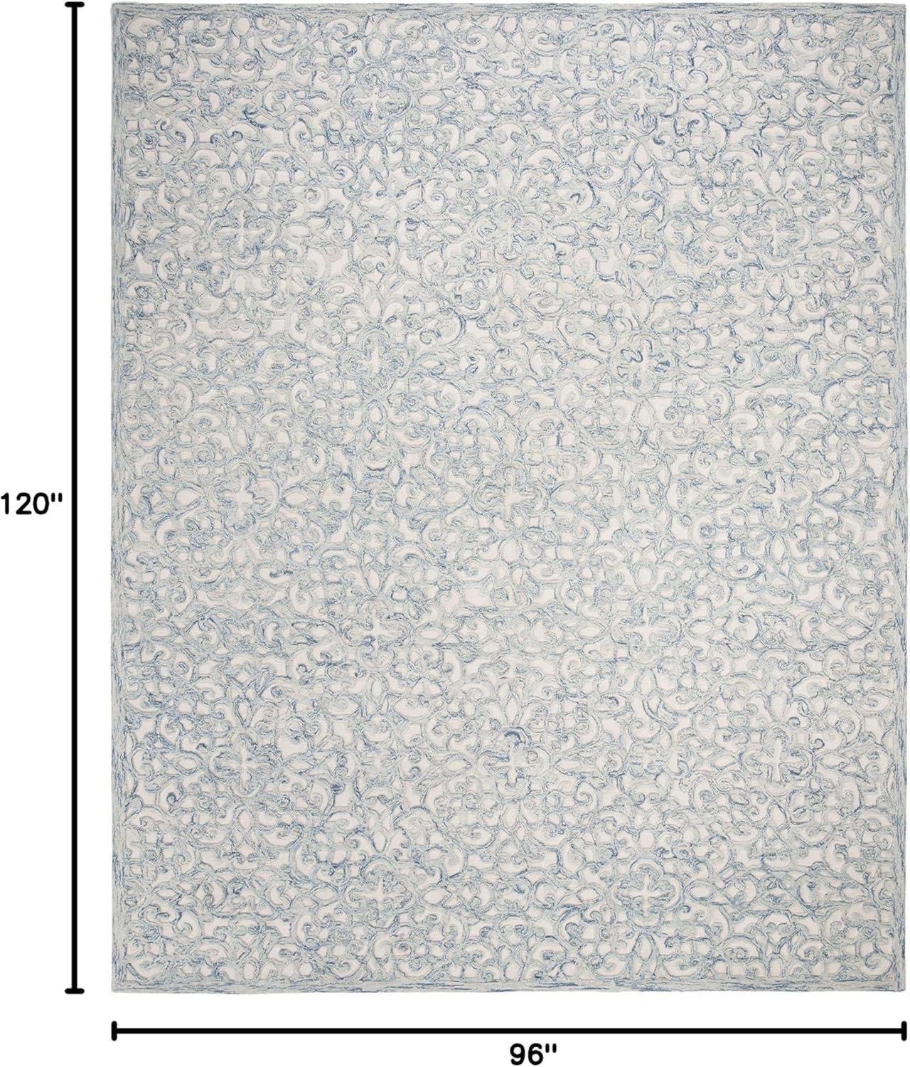 Trace TRC103 Hand Tufted Indoor Area Rug - Blue/Ivory - 8'x10' - Safavieh