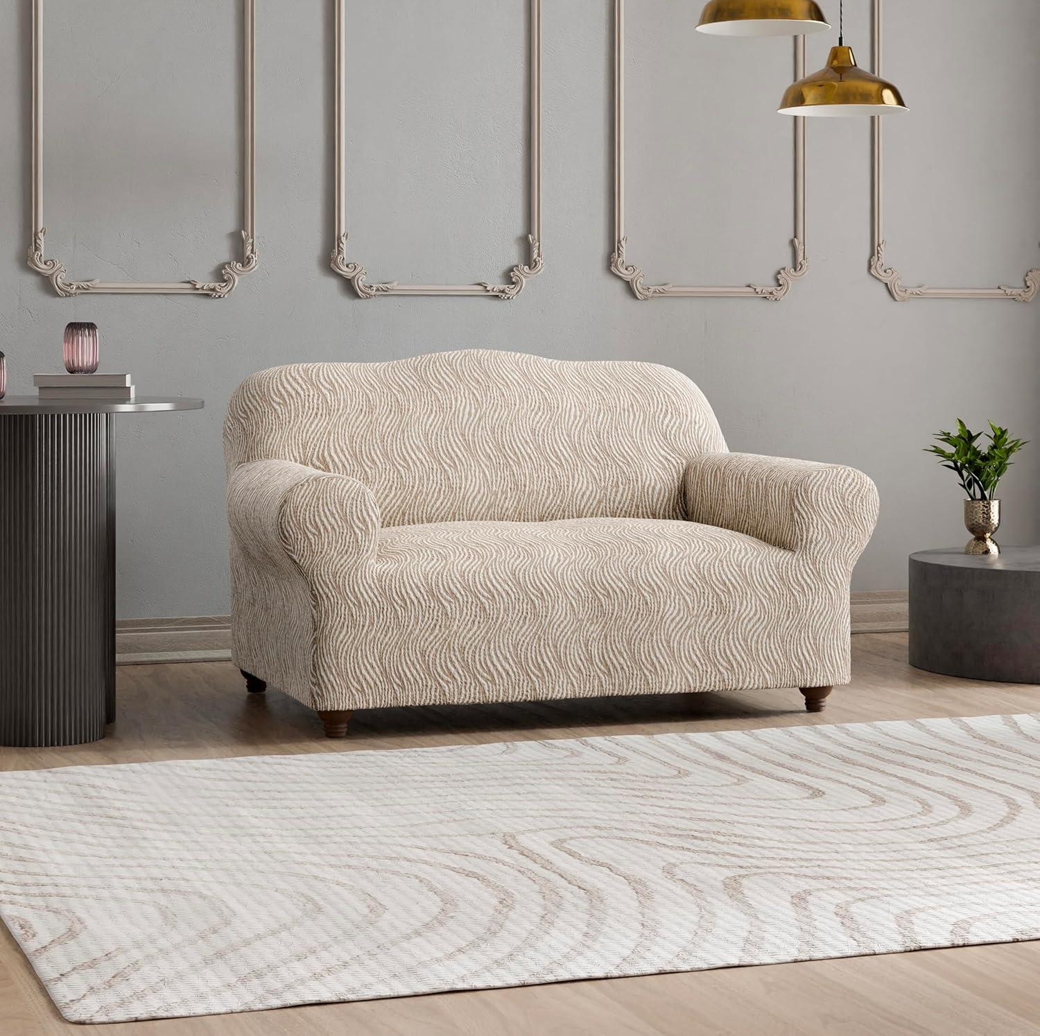 Stretchy Slipcover for Armchair- Premium Quality & Style - Jacquard Collection