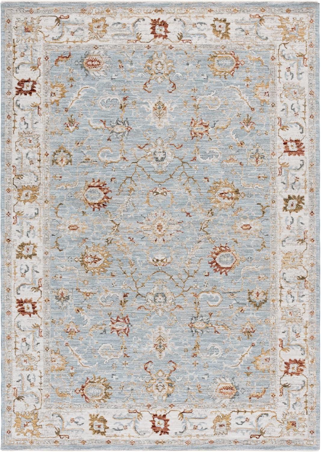 Hamilton HLT102 Power Loomed Area Rug - Blue/Gold - 5'3"x7'6" - Safavieh.