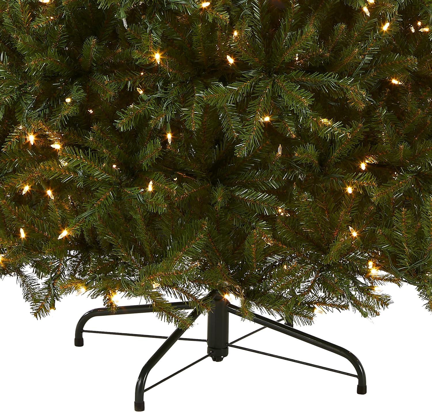 6.5ft Pre-lit Dunhill Fir Artificial Christmas Tree LED Dual Color Lights - National Tree Company