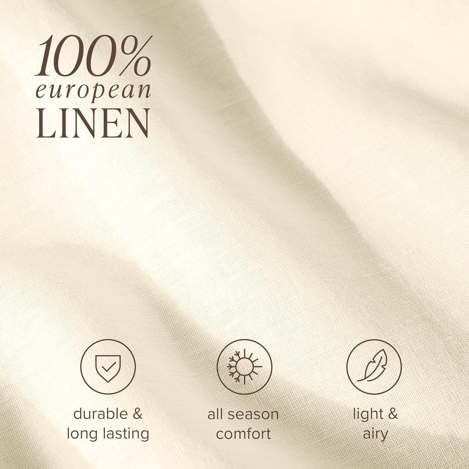 Bare Home 100% Linen Sheet Set
