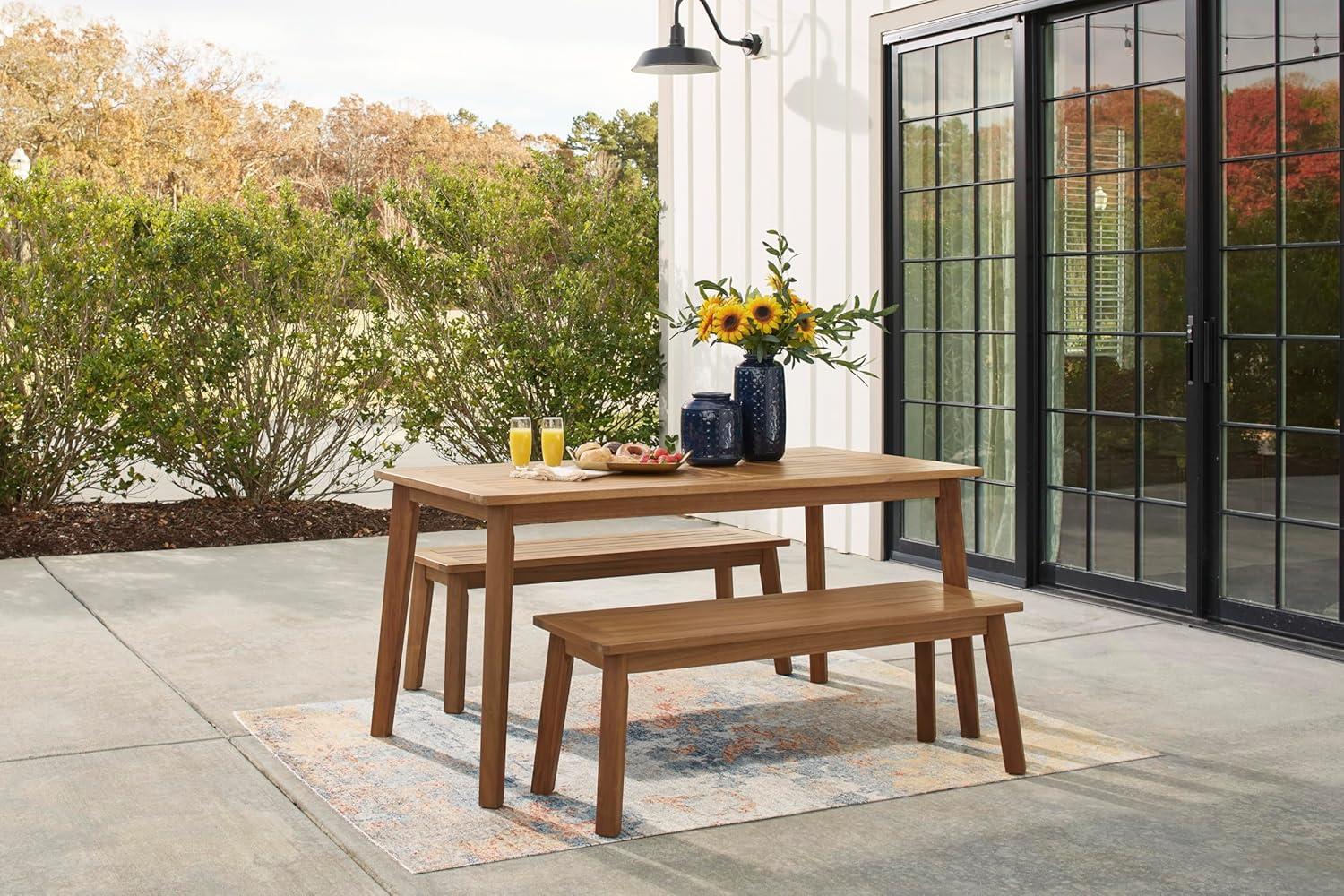Janiyah Outdoor Dining Bench