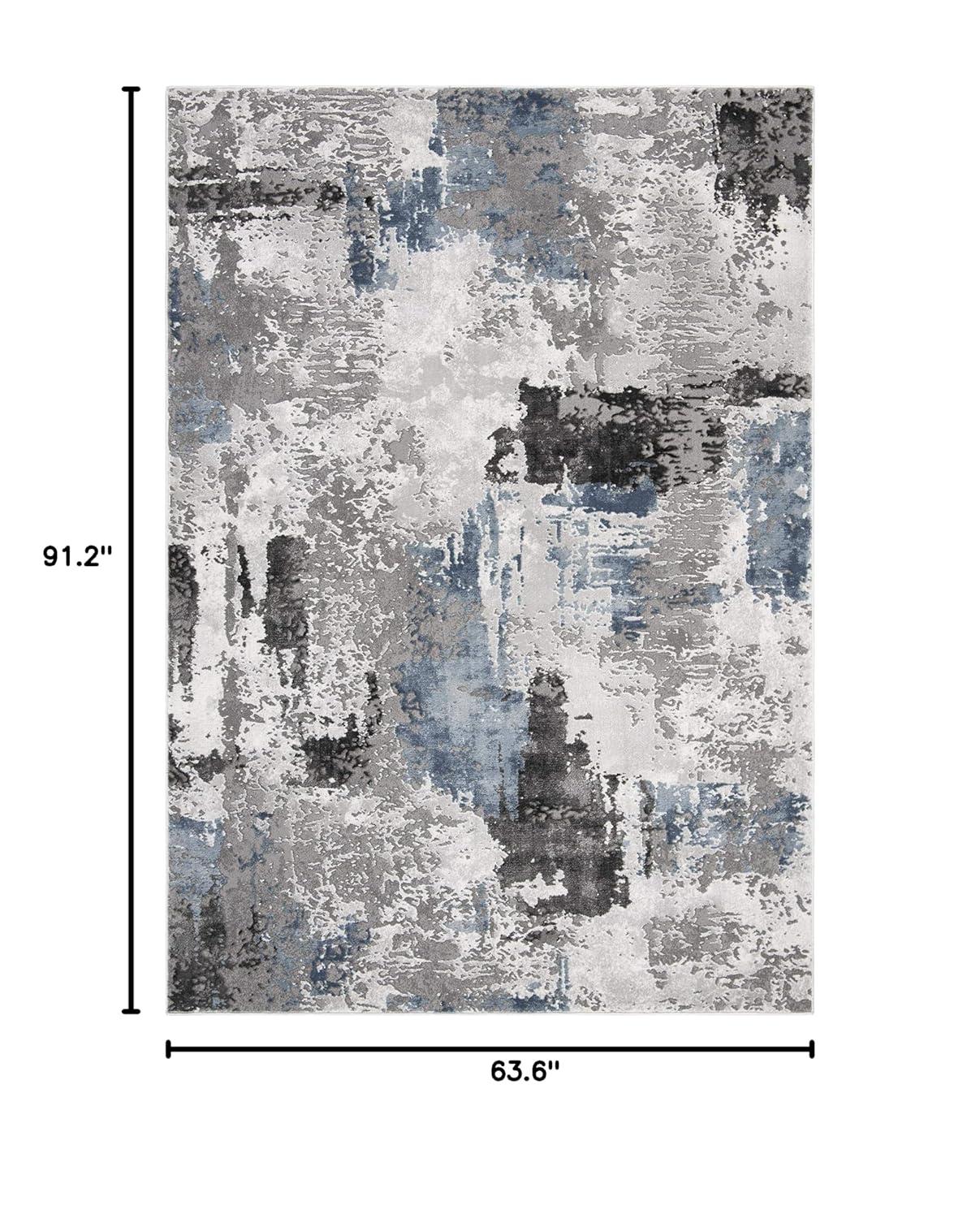Craft CFT820 Loomed Indoor Area Rug - Grey/Blue - 5'3"x7'6" - Safavieh