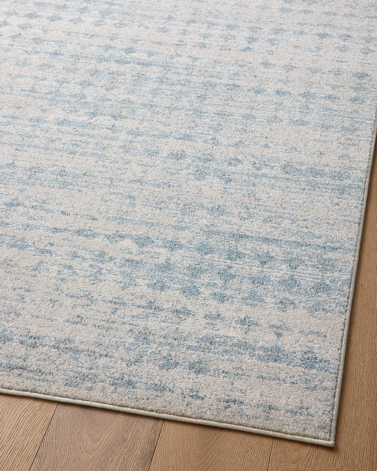 Kamala Sky and Dove Blue Diamond Pattern Accent Rug 2'-3" x 3'-10"