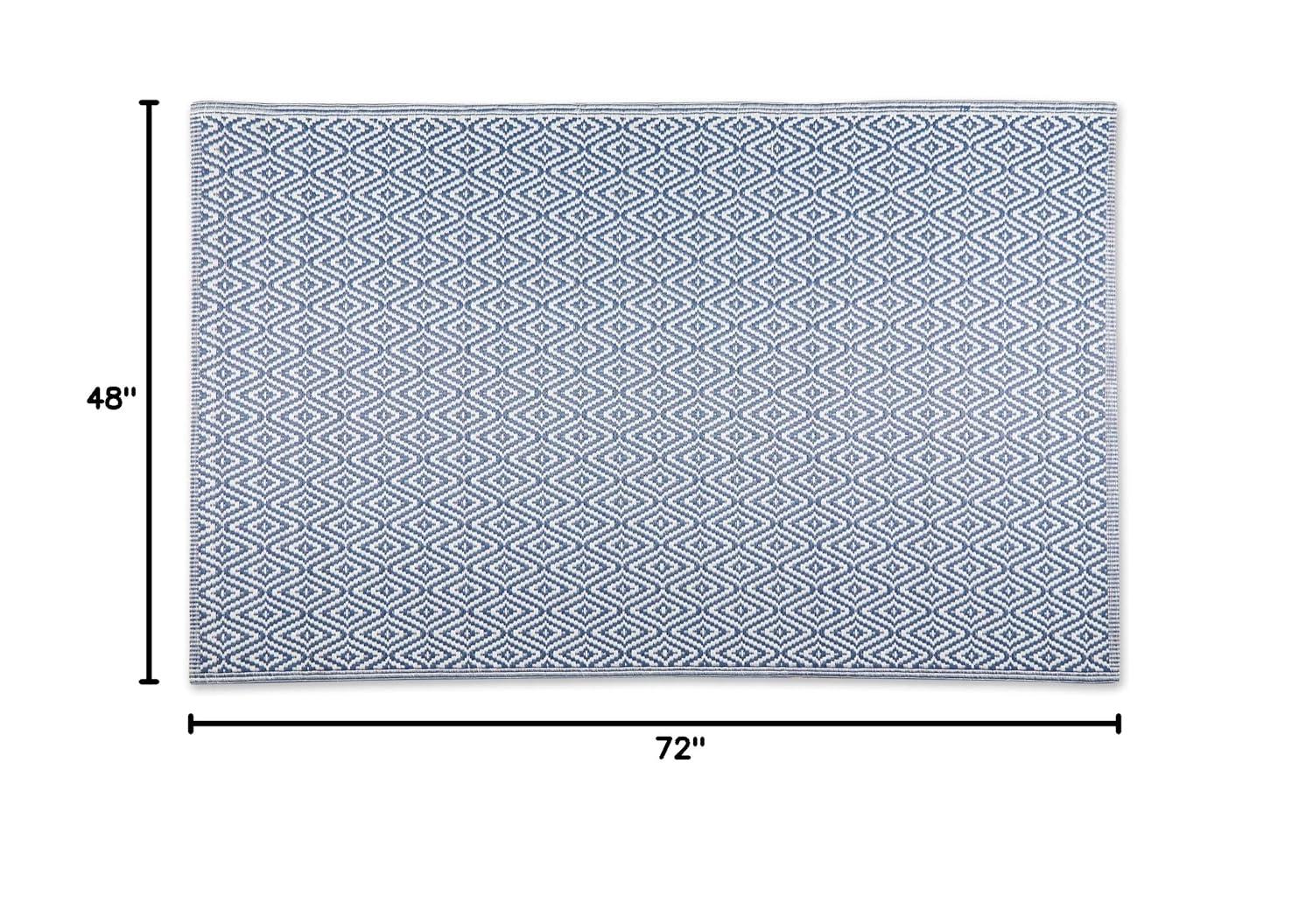 Design Imports Outdoor Diamonds - French Blue Marquise - 4 X 6 Ft