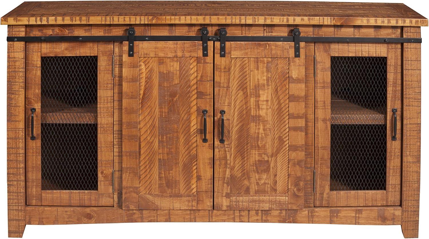 Omaha 65" Solid Wood TV Stand Honey Tobacco Finish - Martin Svensson Home