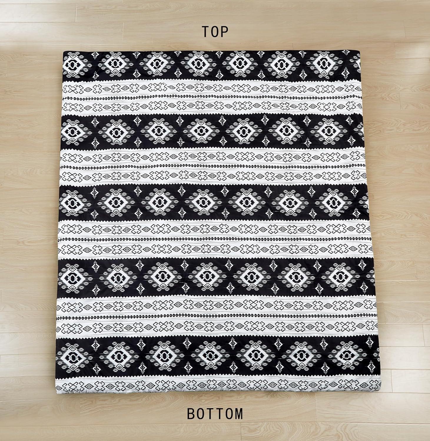 Chezmoi Collection Microfiber / Polyester Standard Geometric Shapes Comforter Set