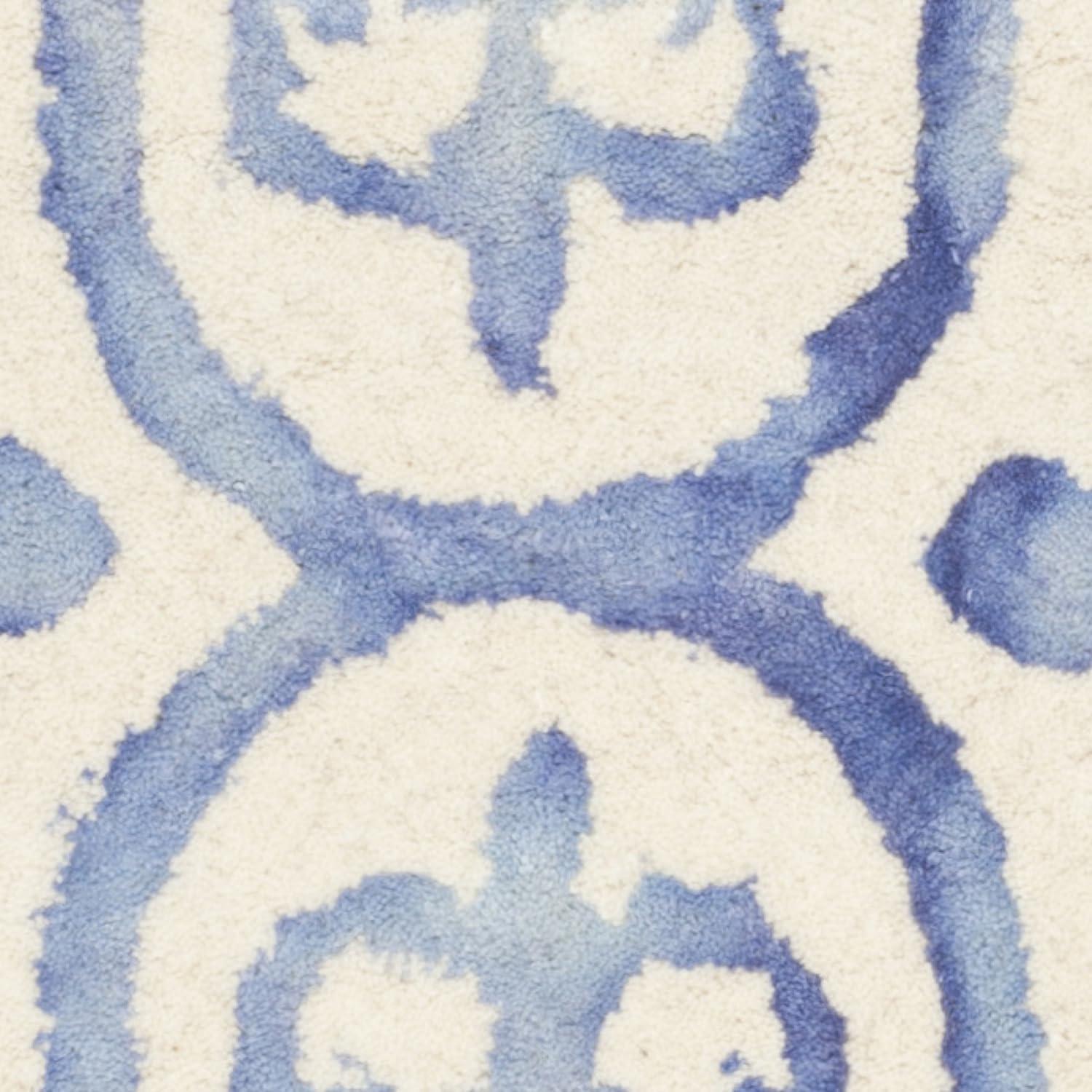 Dip Dye DDY711 Hand Tufted Indoor Accent Rug - Ivory/Blue - 2'x3' - Safavieh