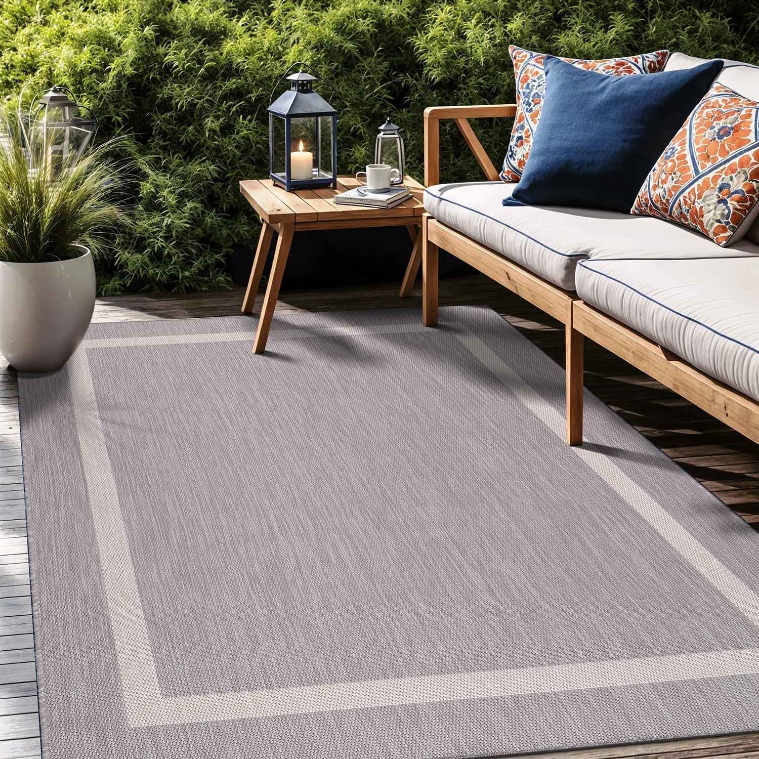 Waikiki Gray Indoor/Outdoor Rug