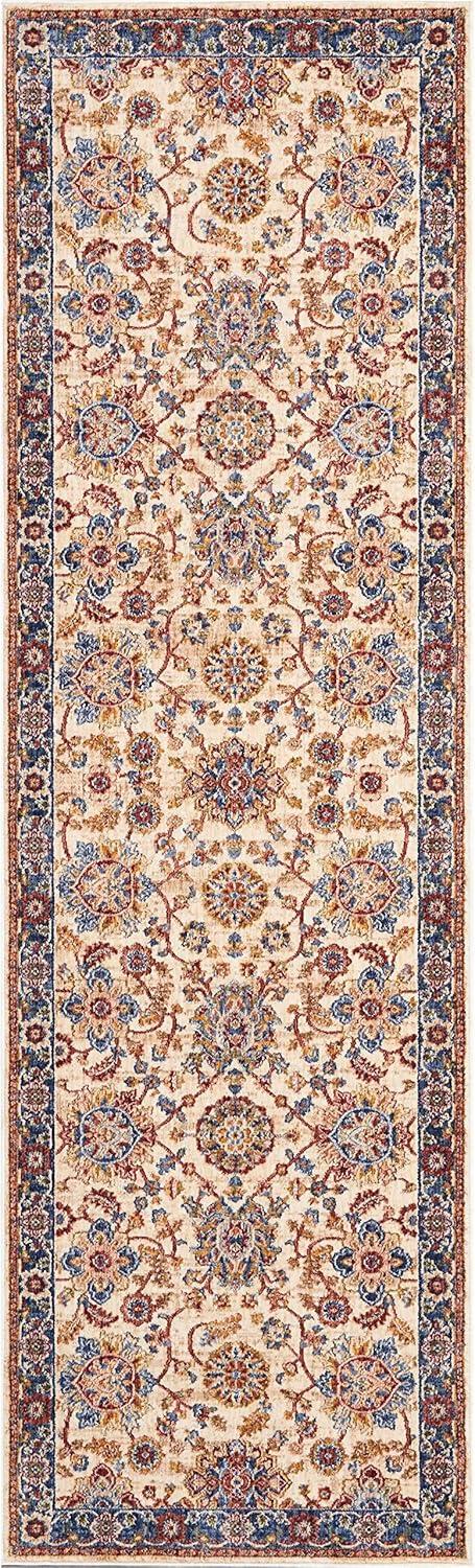 Nourison Reseda Vintage Blue 5'3" x 7'6" Area Rug, (5x8)