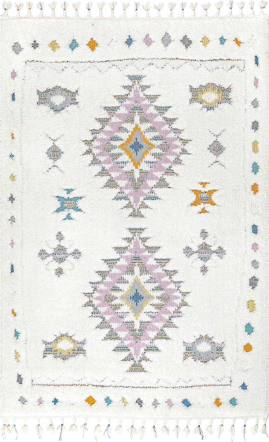 Nuloom Jocelyn Global Shag Tasseled Indoor Area Rug