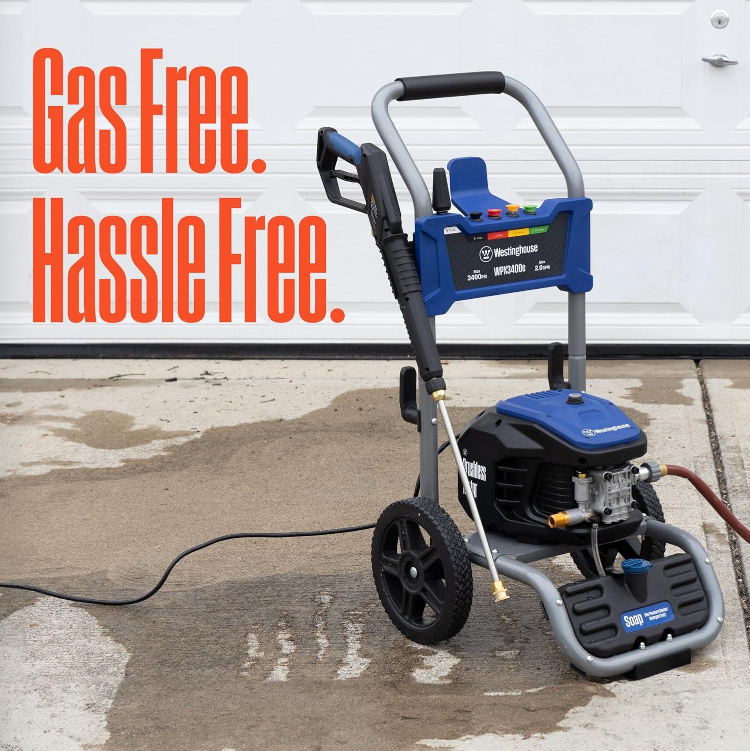 Westinghouse 3400 PSI Electric Pressure Washer with Brushless Motor