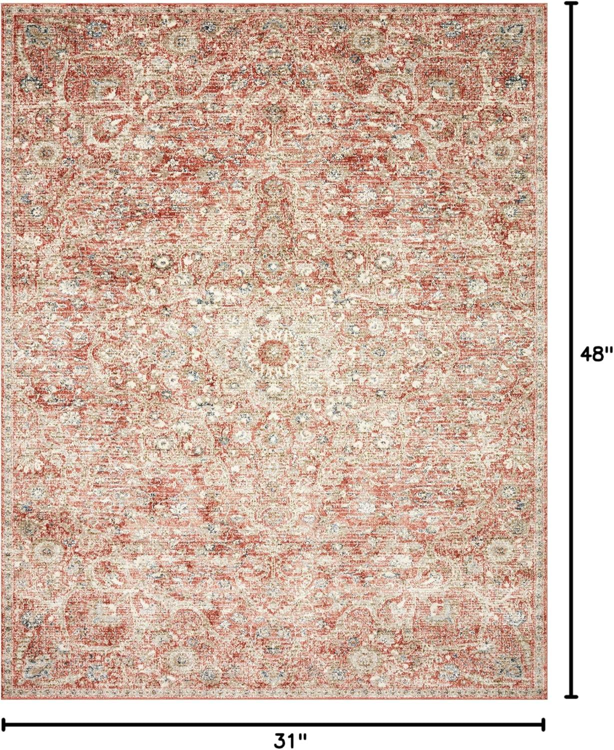 Loloi II Saban SAB-02 Oriental Rust / Beige Area Rug 2'-7" x 4'