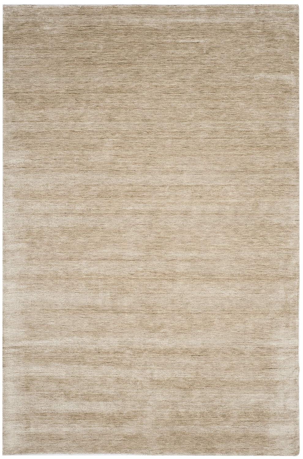 Jessup Hand Loomed Art Silk/Cotton Solid Color Rug in S/stone
