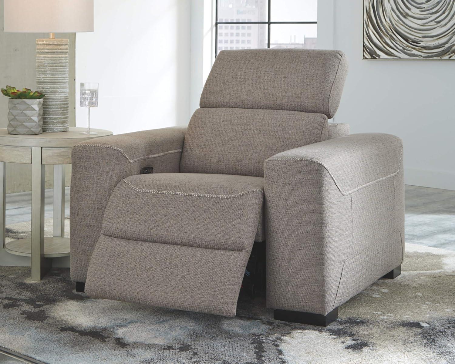 Signature Design by Ashley Mabton Power Recliner in Gray