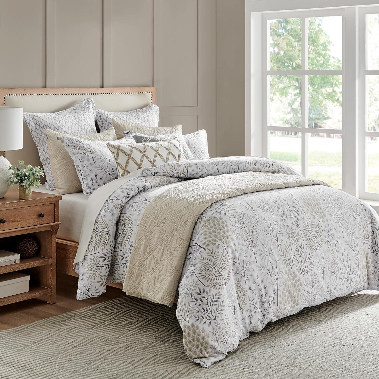English Forest Natural Full/Queen Comforter Set - Levtex Home