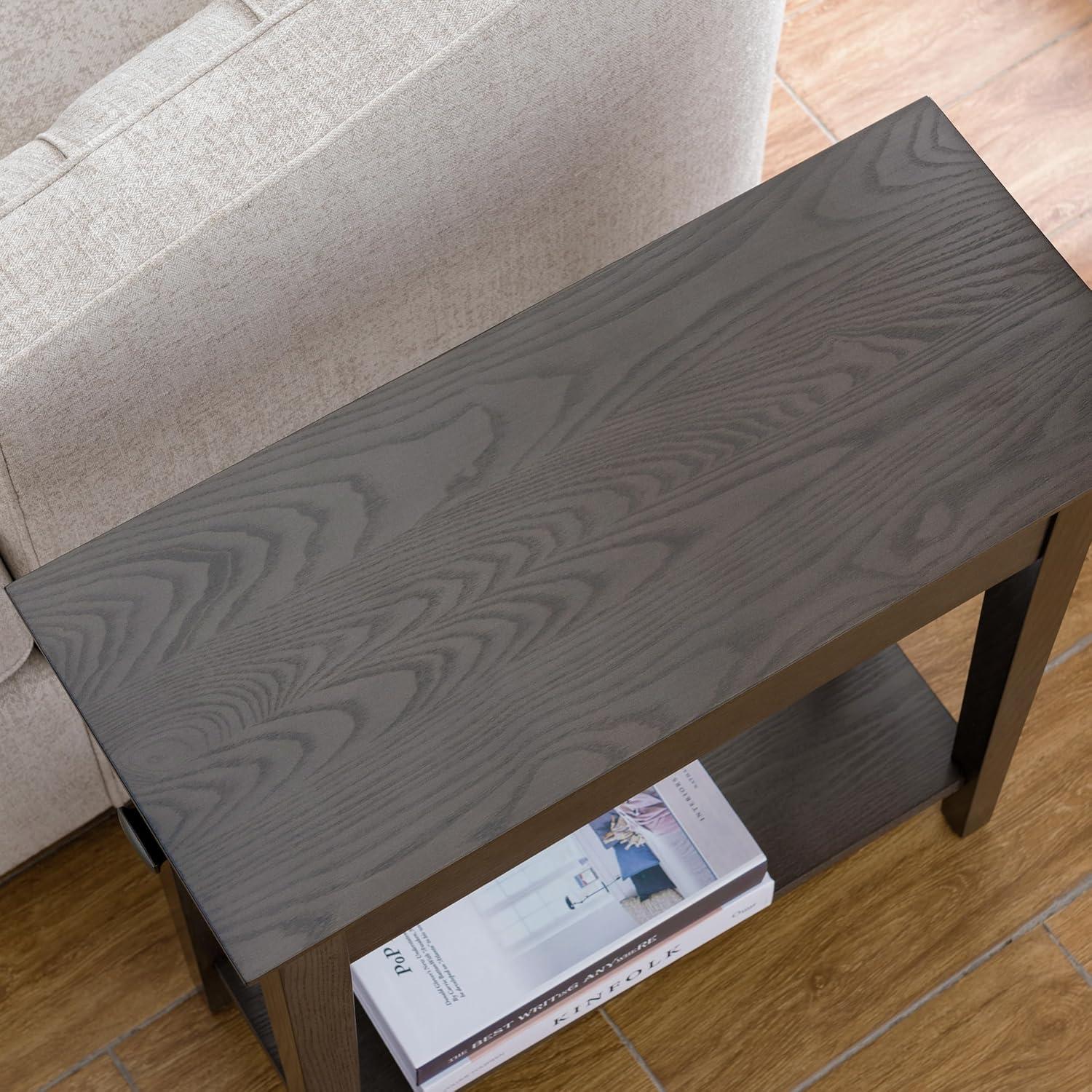 Leick Home Favorite Finds Recliner Table Smoke Gray