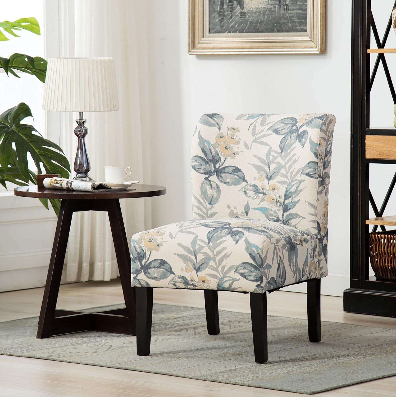 Roundhill Furniture Capa Fabric Armless Contemporary Accent Chair