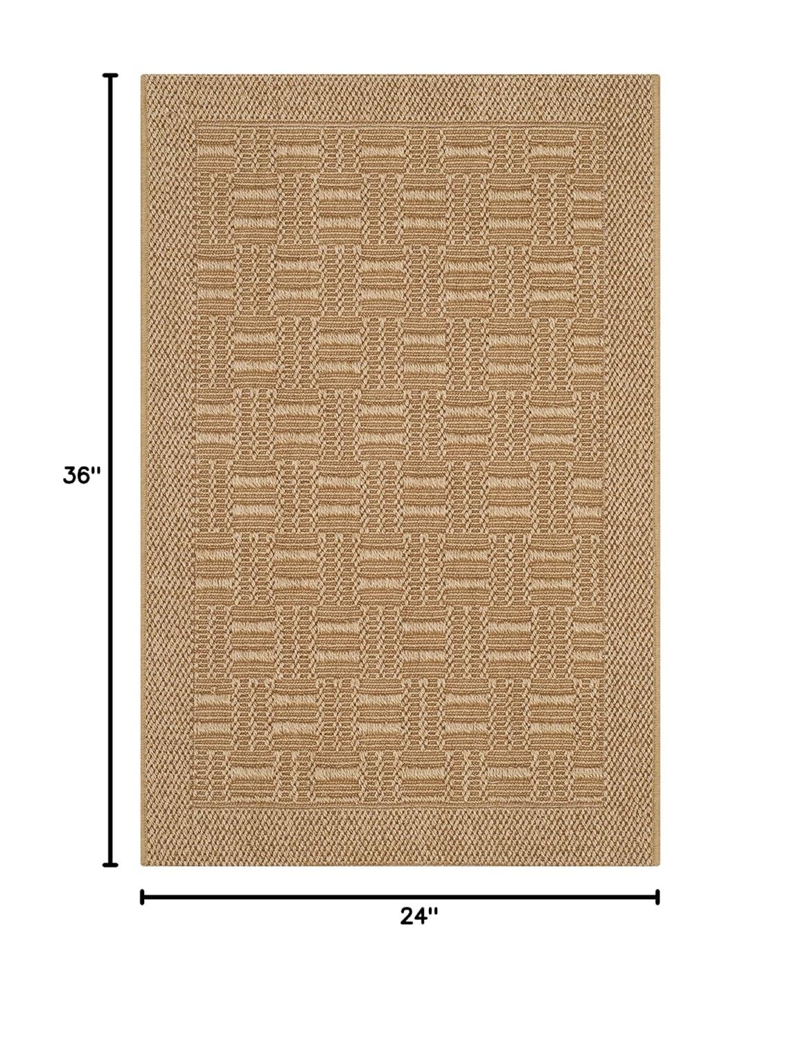 Palm Beach PAB359 Power Loomed Accent Rug - Maize - 2'x3' - Safavieh.