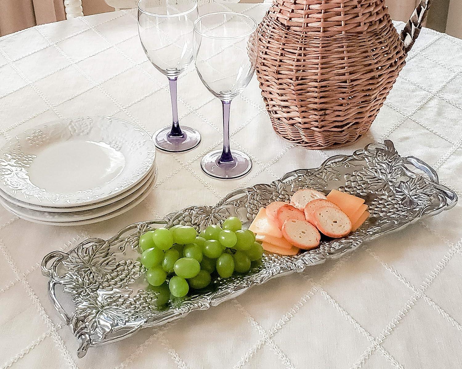 Arthur Court Designs Grape Aluminum Platter