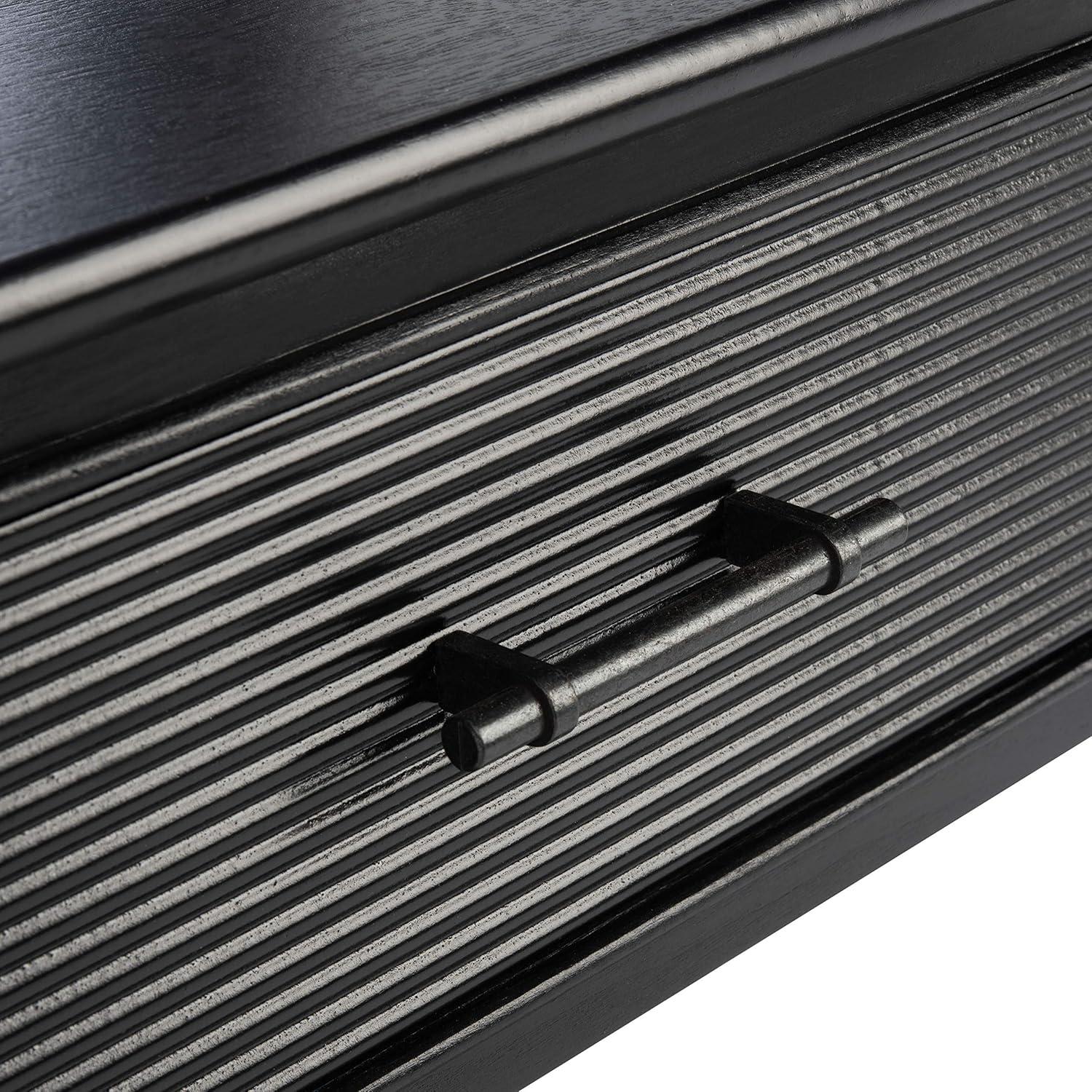 Ryder 2 Drawer Console Table - Black - Safavieh