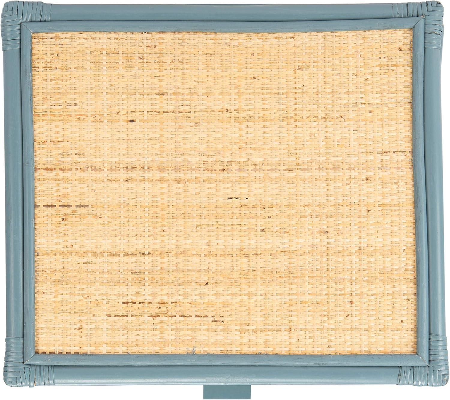 Roya 1 Drawer 1 Shelf Nightstand - Blue Grey/Natural - Safavieh.