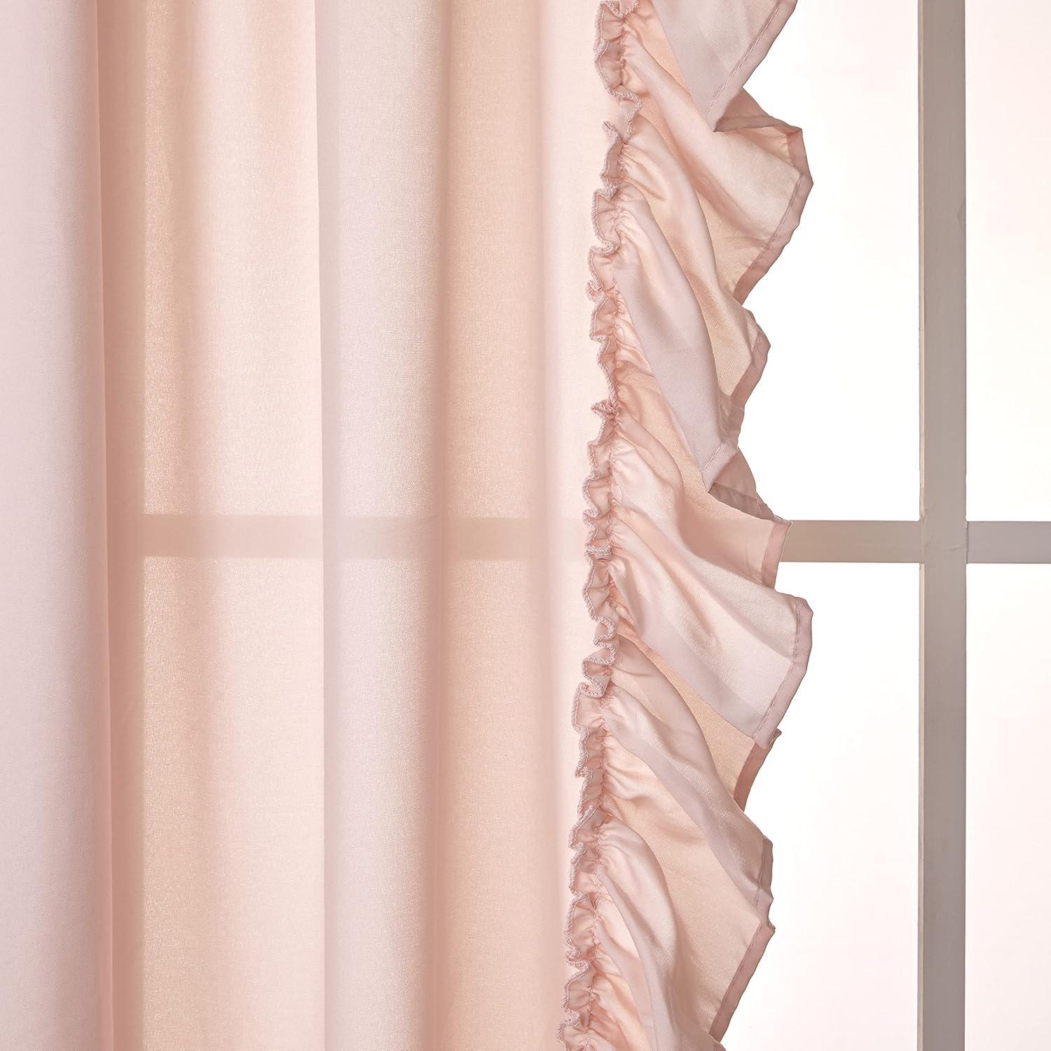 SKL Home By Saturday Knight Ltd Sarah Window Curtain Panel Pair - 2-Pack - Blush