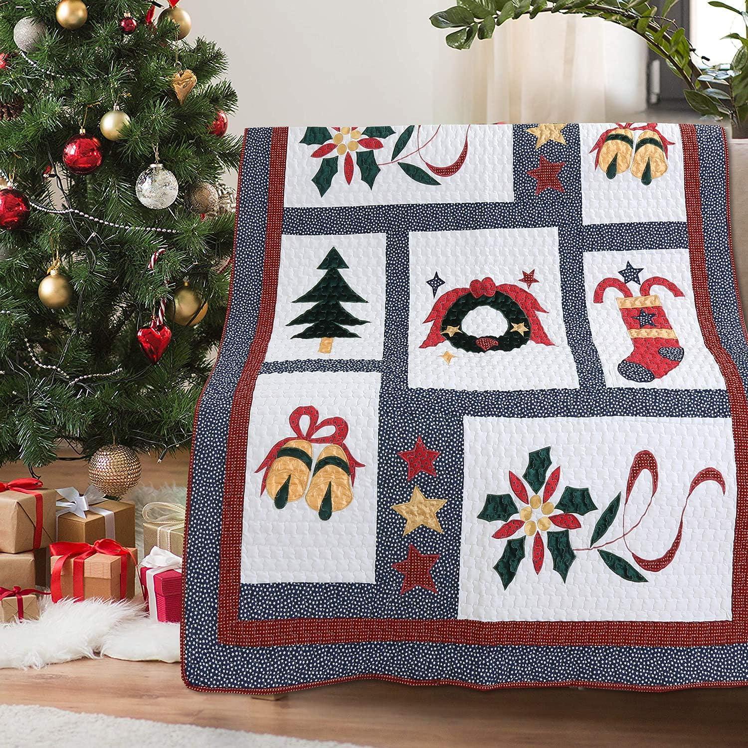 Embroidered Throw Blanket