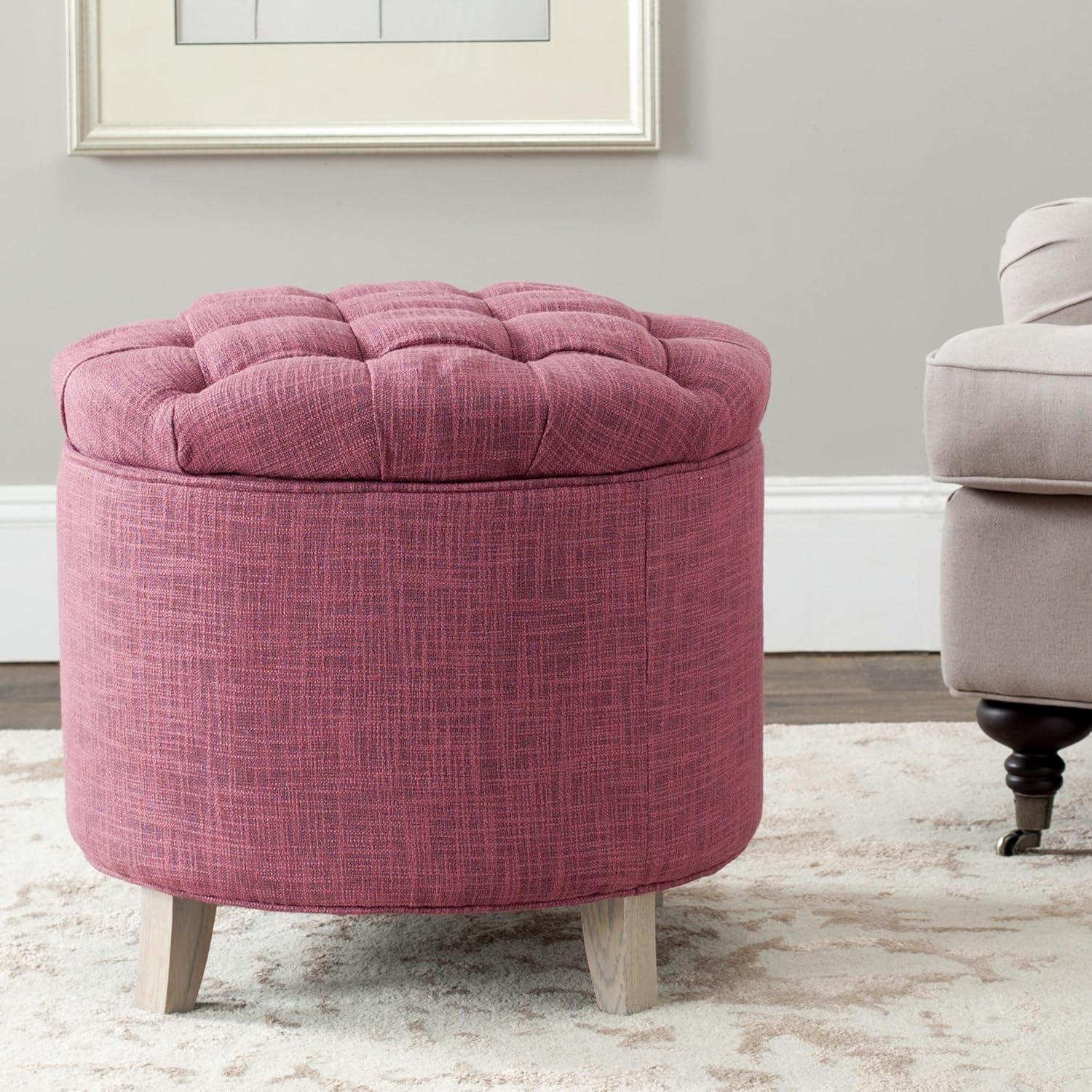 Amelia Tufted Storage Ottoman  - Safavieh