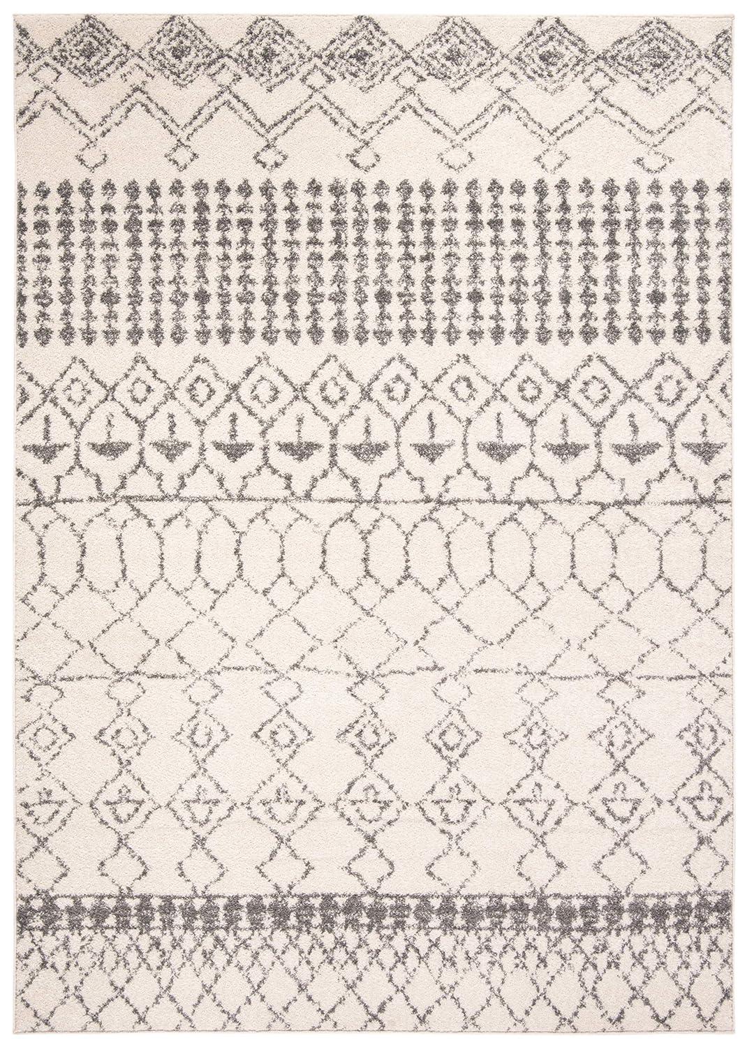 Tulum TUL229 Power Loomed Area Rug - Ivory/Grey - 6'x9' - Safavieh.