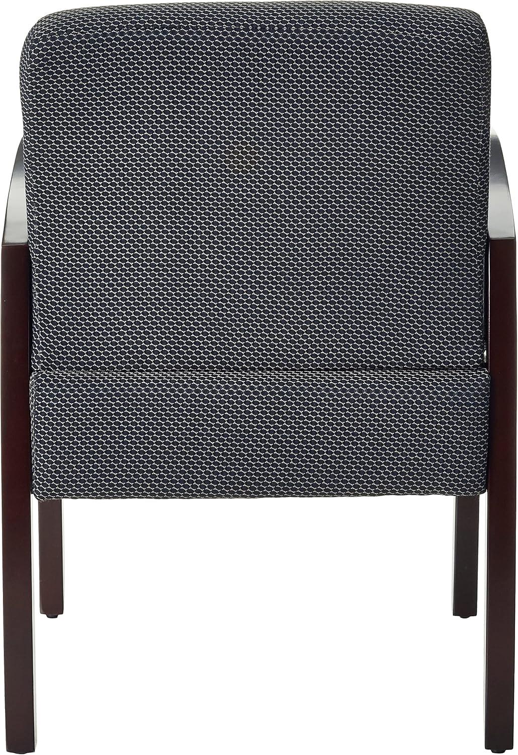 Lorell Guest Chairs 24"x25"x35-1/2" Charcoal/Espresso frame 68555