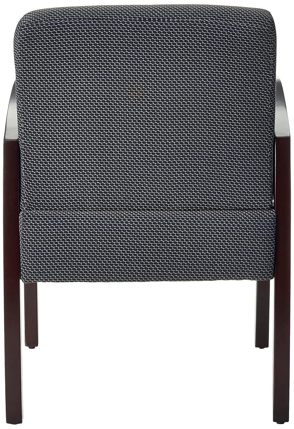 Lorell Guest Chairs 24"x25"x35-1/2" Charcoal/Espresso frame 68555