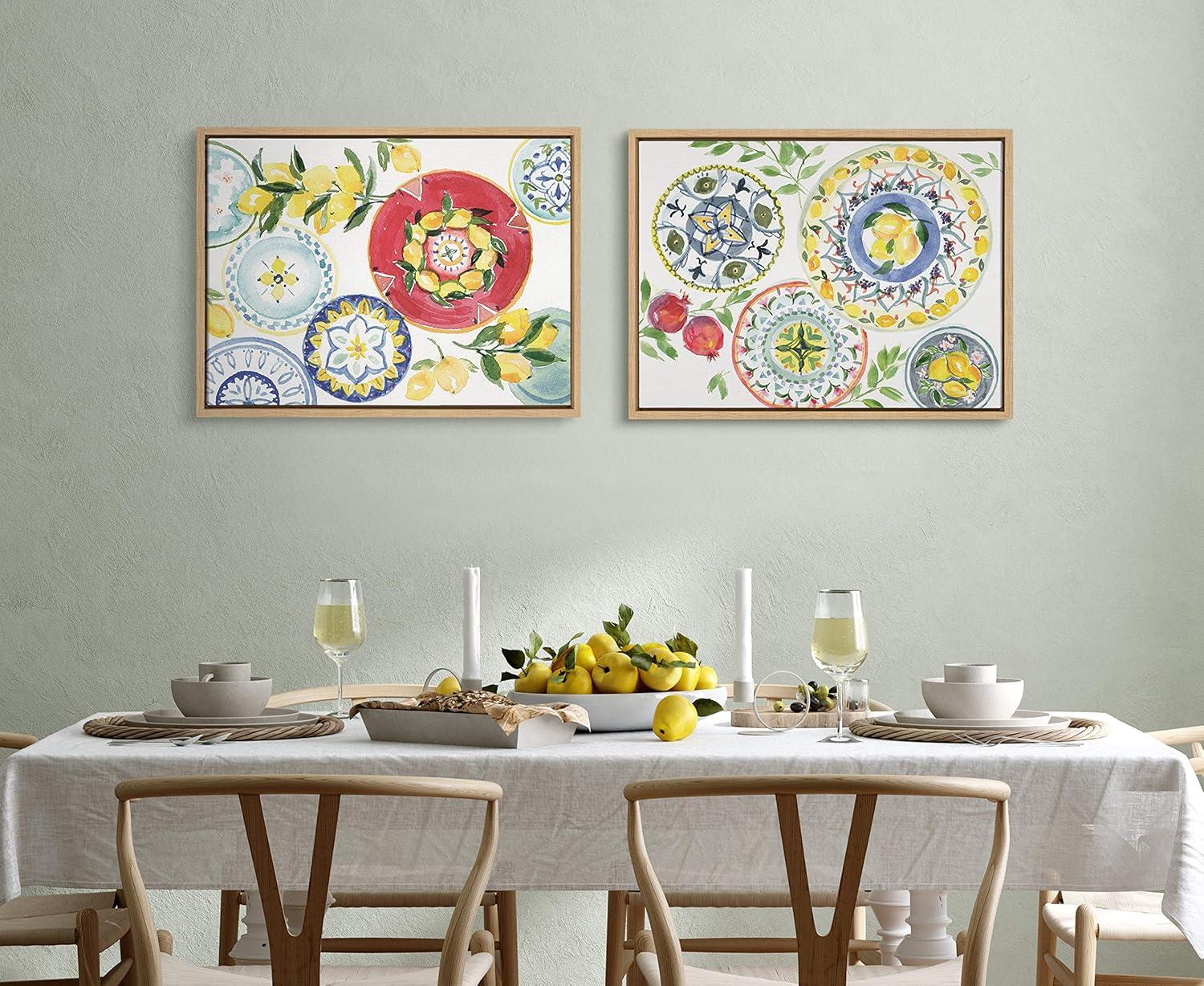 18" x 24" Sylvie Positano by Patricia Shaw: Modern Kitchen Decor Set - Kate & Laurel All Things Decor