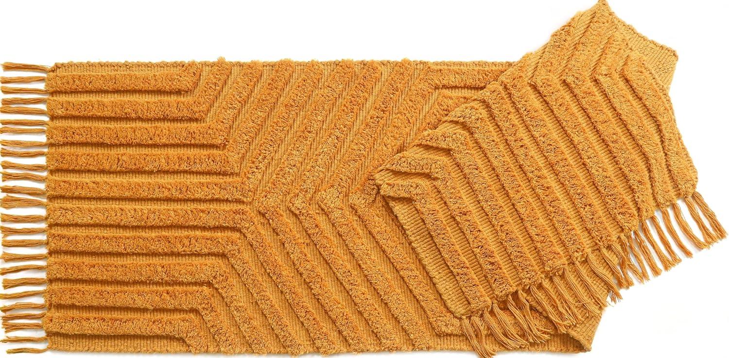 Boho Rugs for Living Room 4x6, Farmhouse Cotton Area Rug for Bedroom, Washable Tufted Indoor Floor Carpet for Kitchen Dorm Office Dining Room Office H