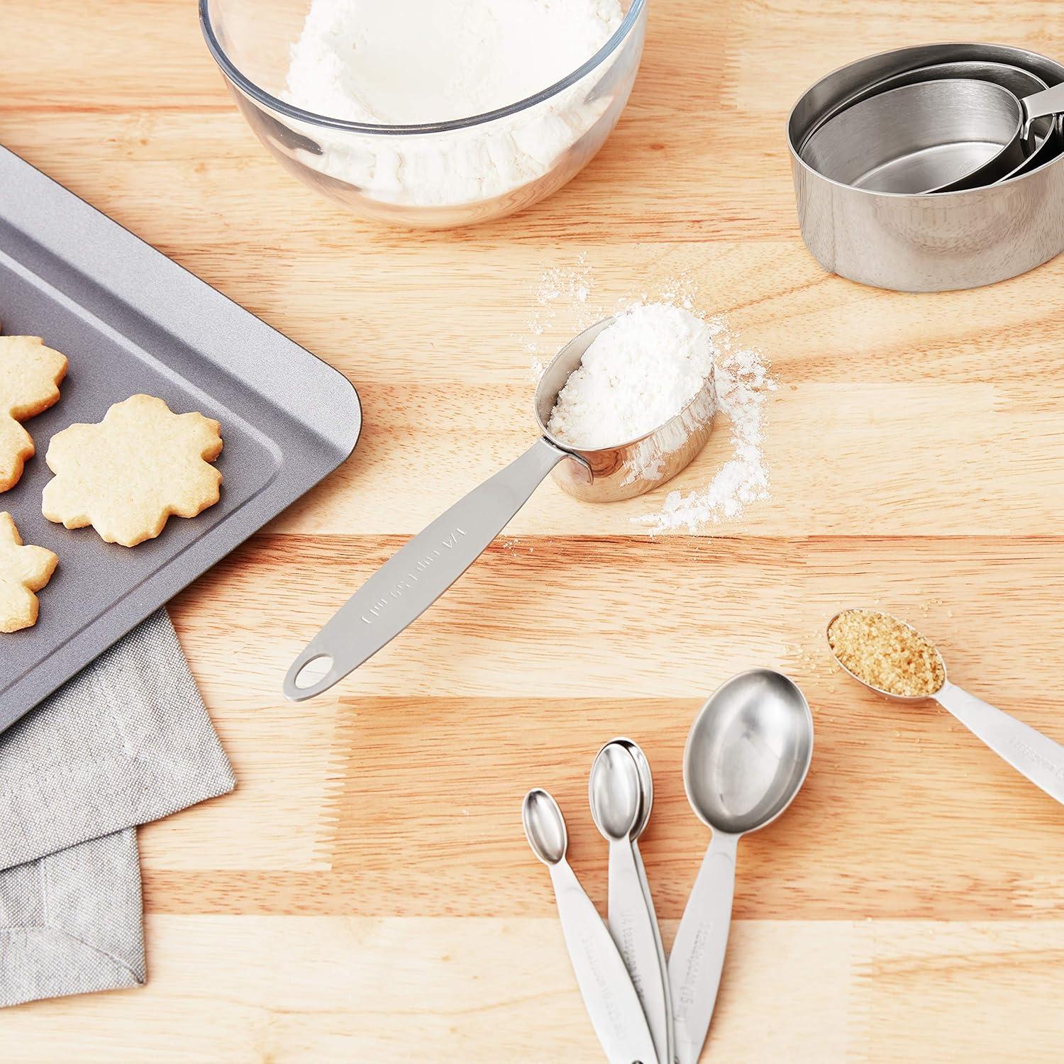 Stainless Steel Measuring Cup and Spoon Set for Dry Spices