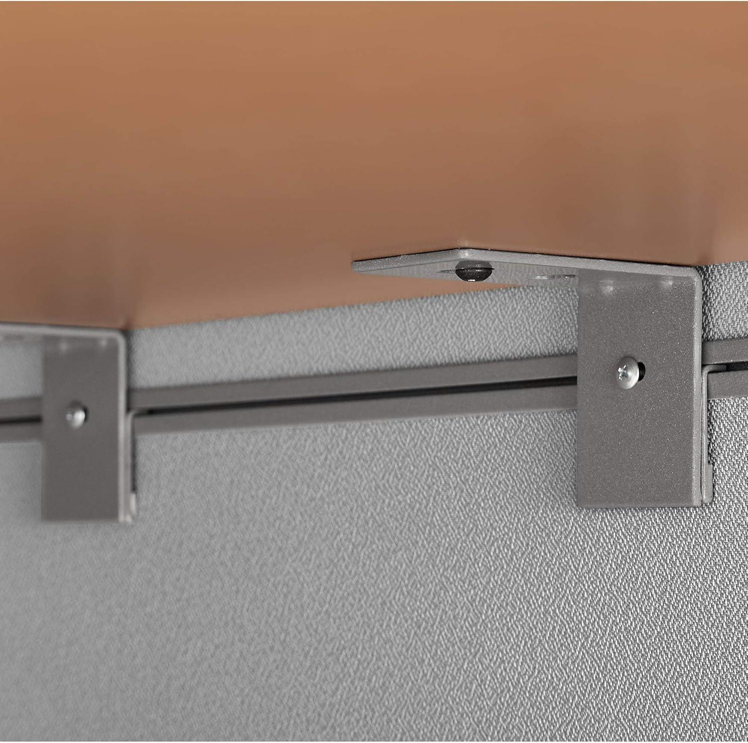 Bush Business Furniture Easy Office L-Shaped 4 Person Cubicle with Cable Management